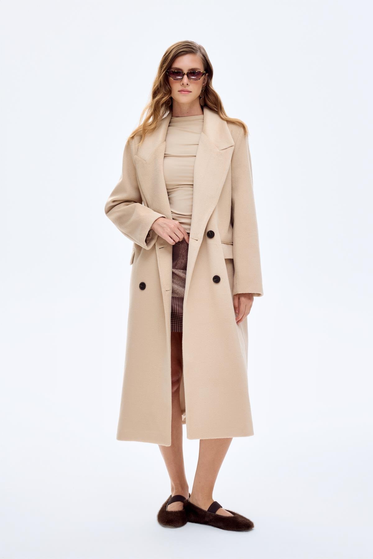 Quzu Vatkalı Arkası Yırtmaçlı Kaban Taş