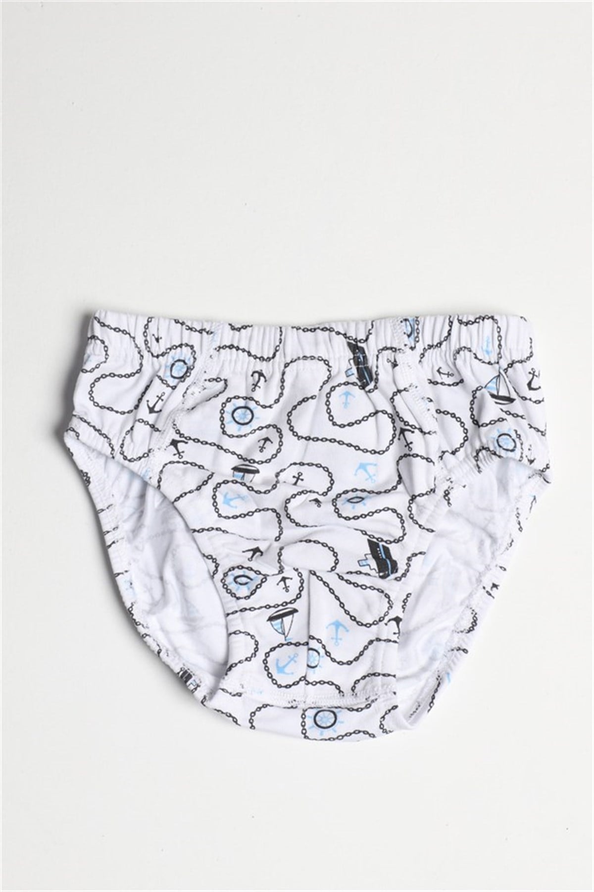 Baykar Erkek Çocuk Çapa Baskılı Boxer 3'lüi Set 3651 Beyaz