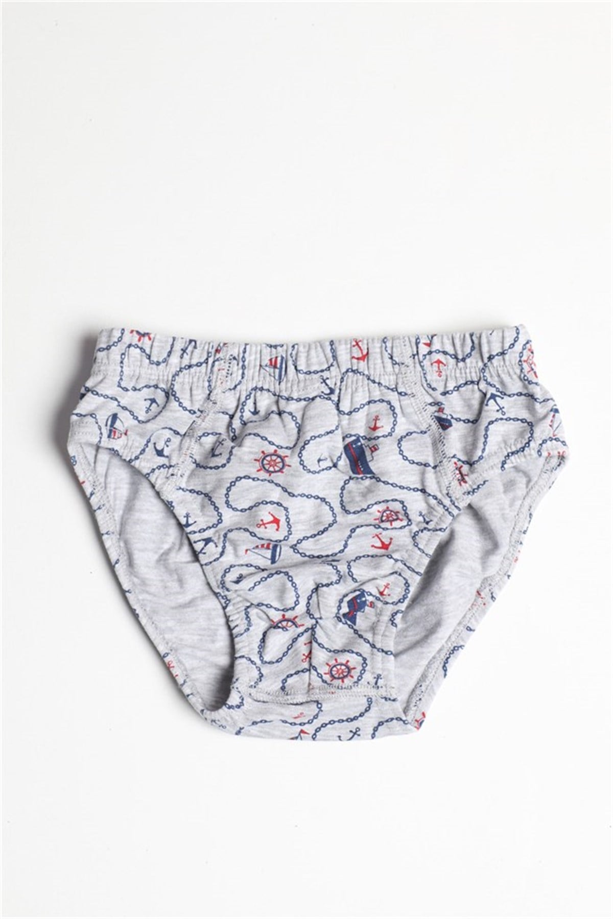 Baykar Erkek Çocuk Çapa Baskılı Boxer 3'lüi Set 3651 Beyaz
