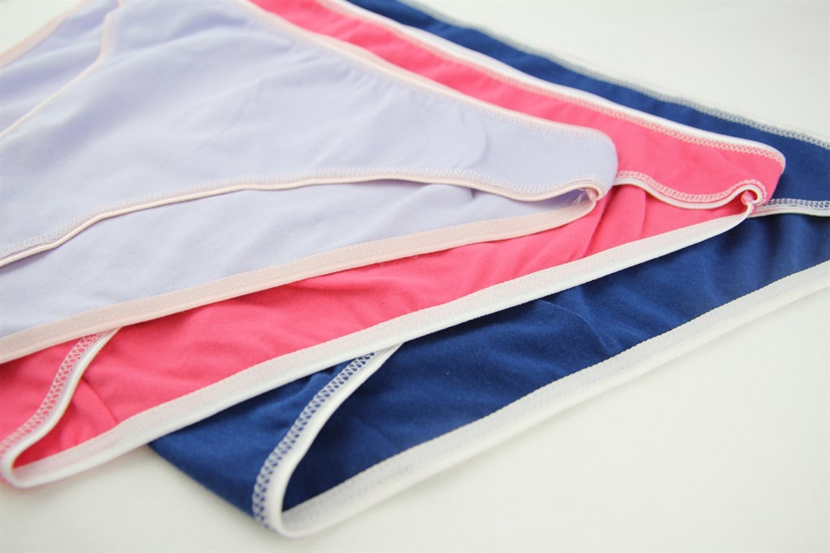 Baykar Kadın Bikini Külot 3Lü Paket  8808-95 Renkli8