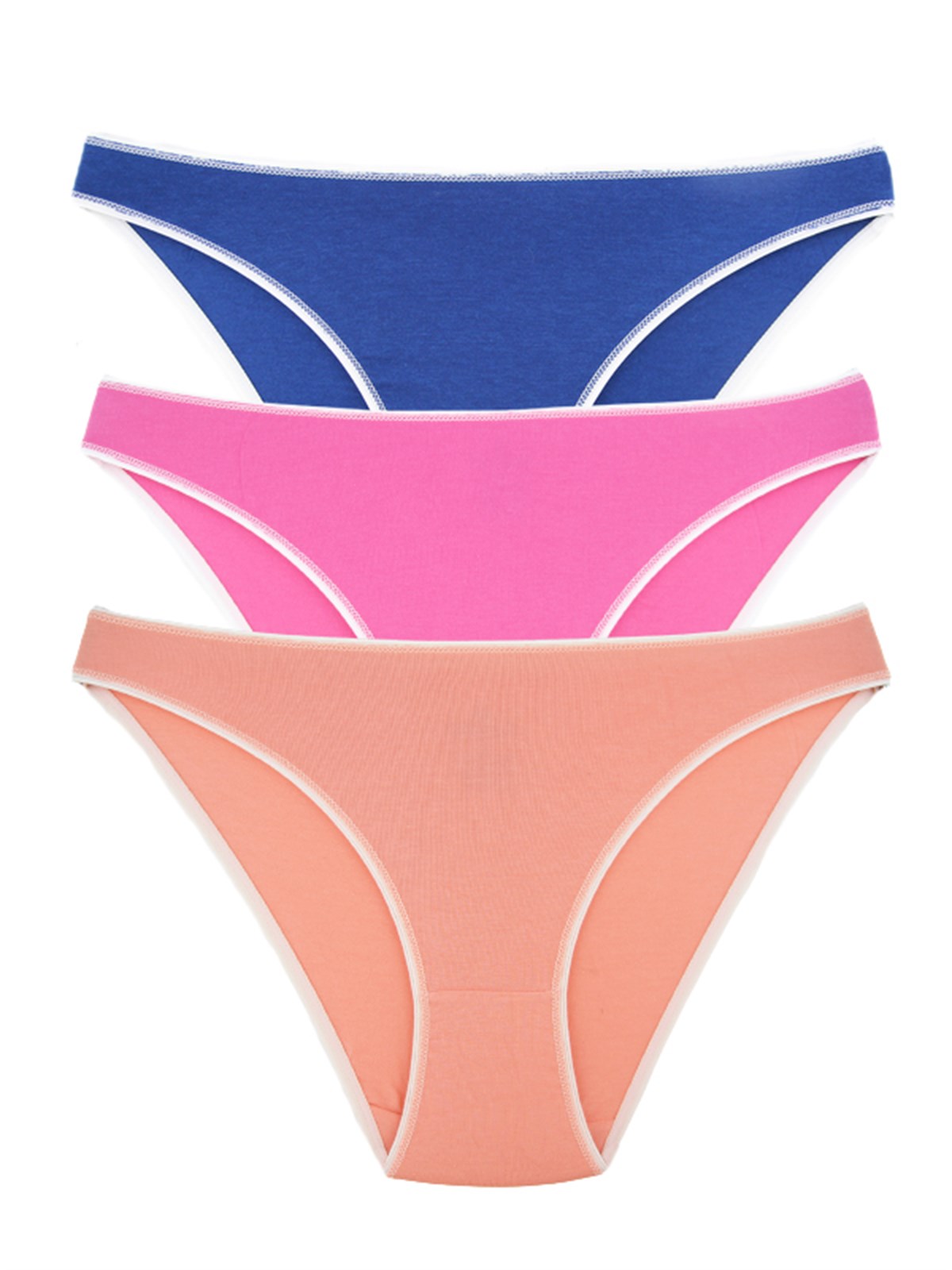 Baykar Kadın Bikini Külot 3Lü Paket  8808-95 Renkli5