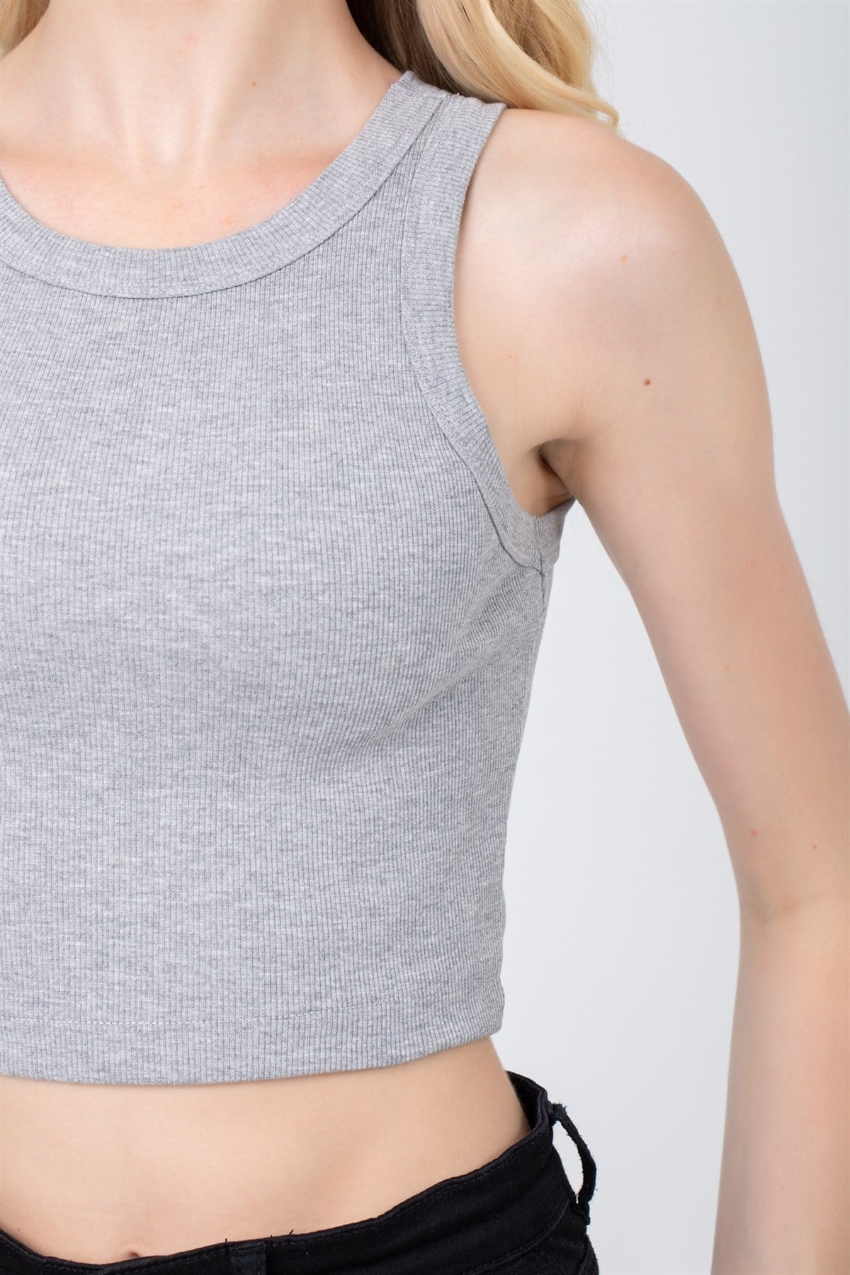Baykar Kadın  Kaşkorse Crop Büstiyer Atlet 6105 Gri