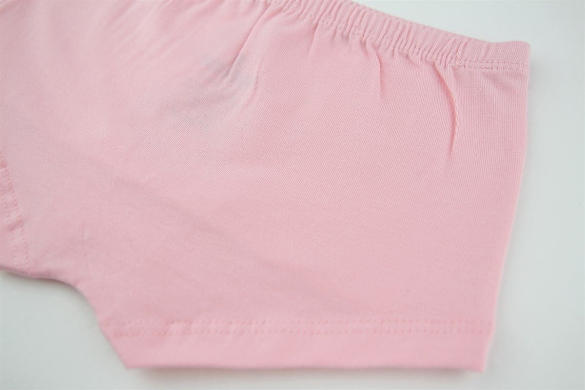 Baykar Kız Çocuk Kalın Askılı Atlet Boxer Takımı 4991 Pembe