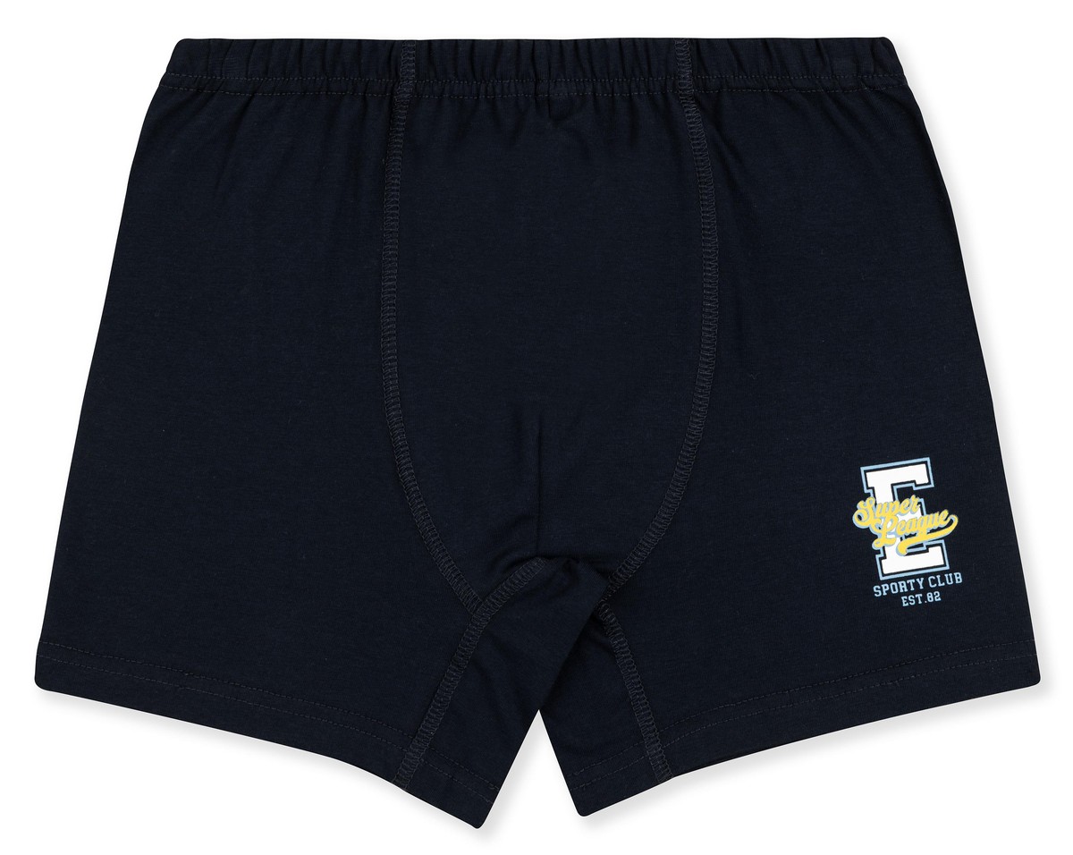 Erkek Çocuk Pamuklu Baskılı Rahat Kesim Likralı Boxer 3'lü Paket 3938 Renkli