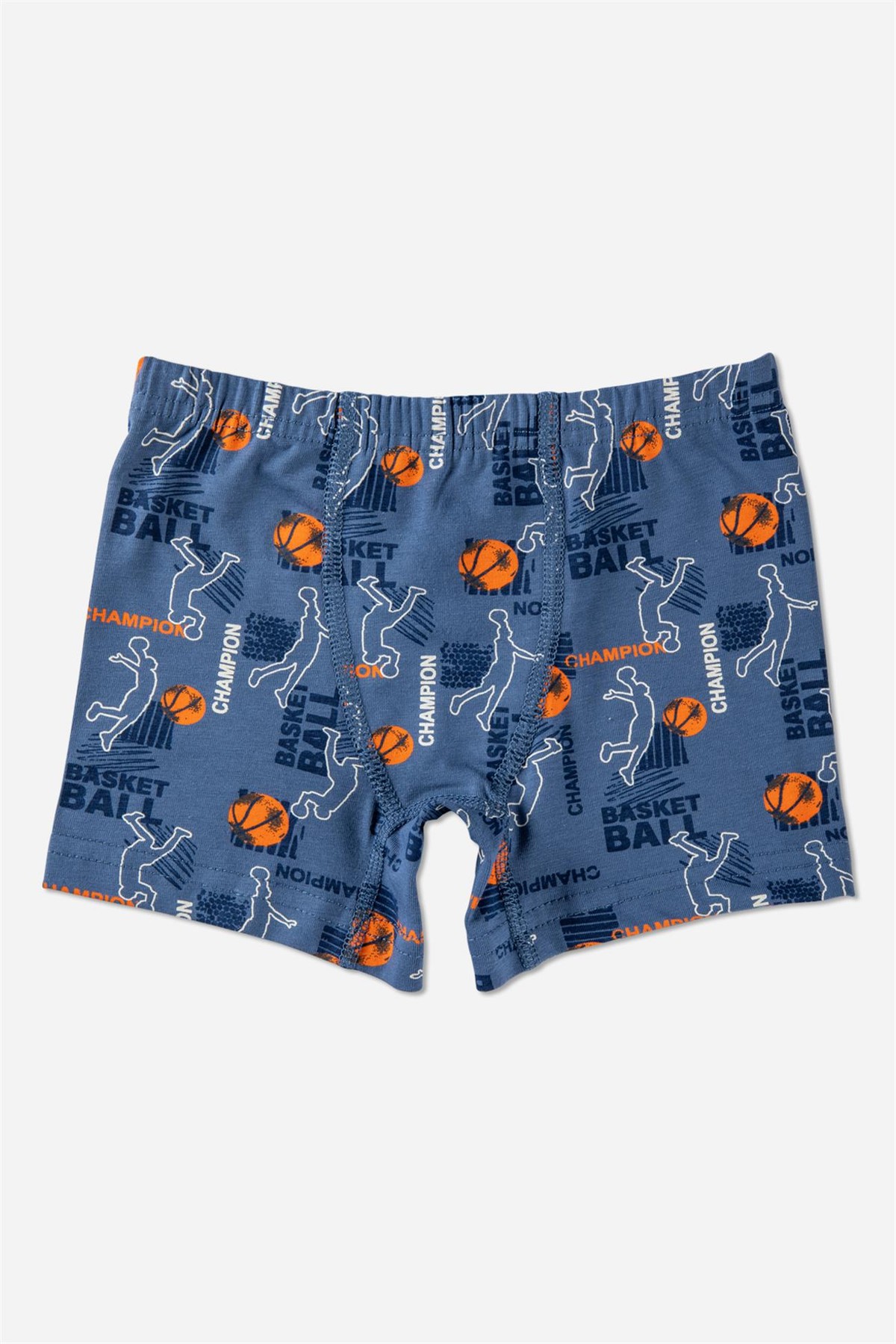 Erkek Çocuk Pamuklu Baskılı Rahat Kesim Boxer 3'lü Paket Gri
