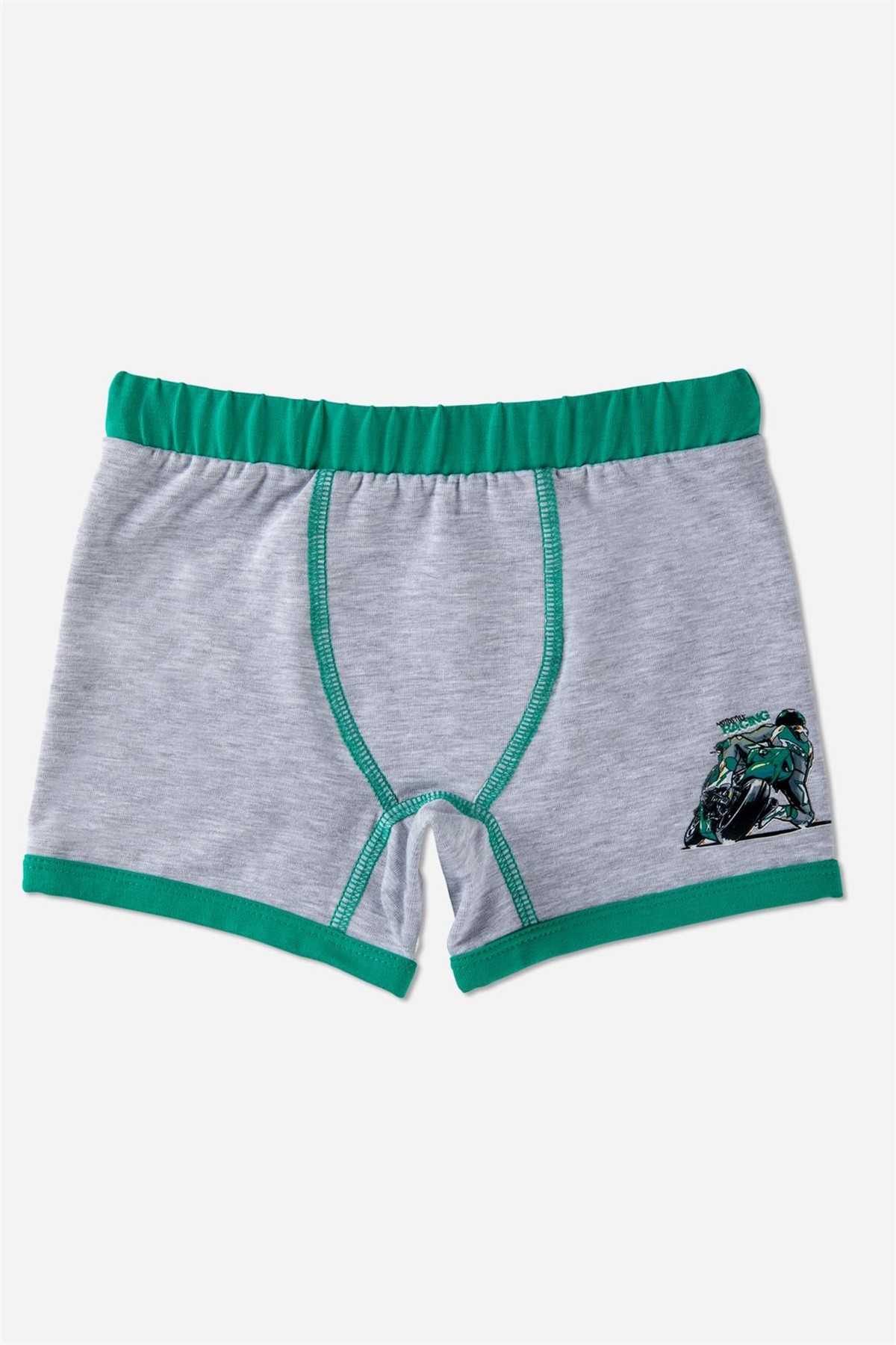Erkek Çocuk Pamuklu Baskılı Rahat Kesim Likralı Boxer 3'Lü Paket Renkli