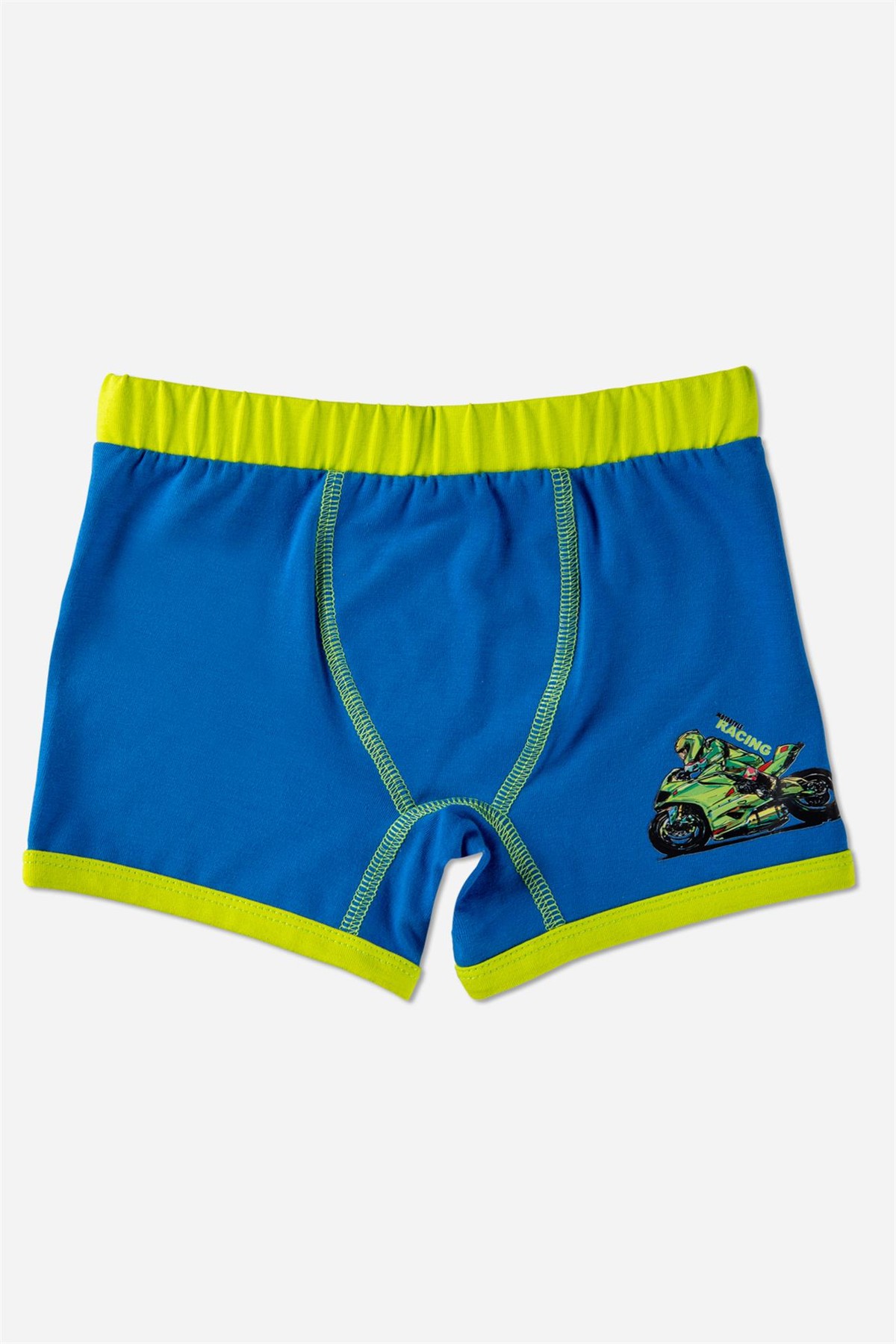 Erkek Çocuk Pamuklu Baskılı Rahat Kesim Likralı Boxer 3'Lü Paket Renkli