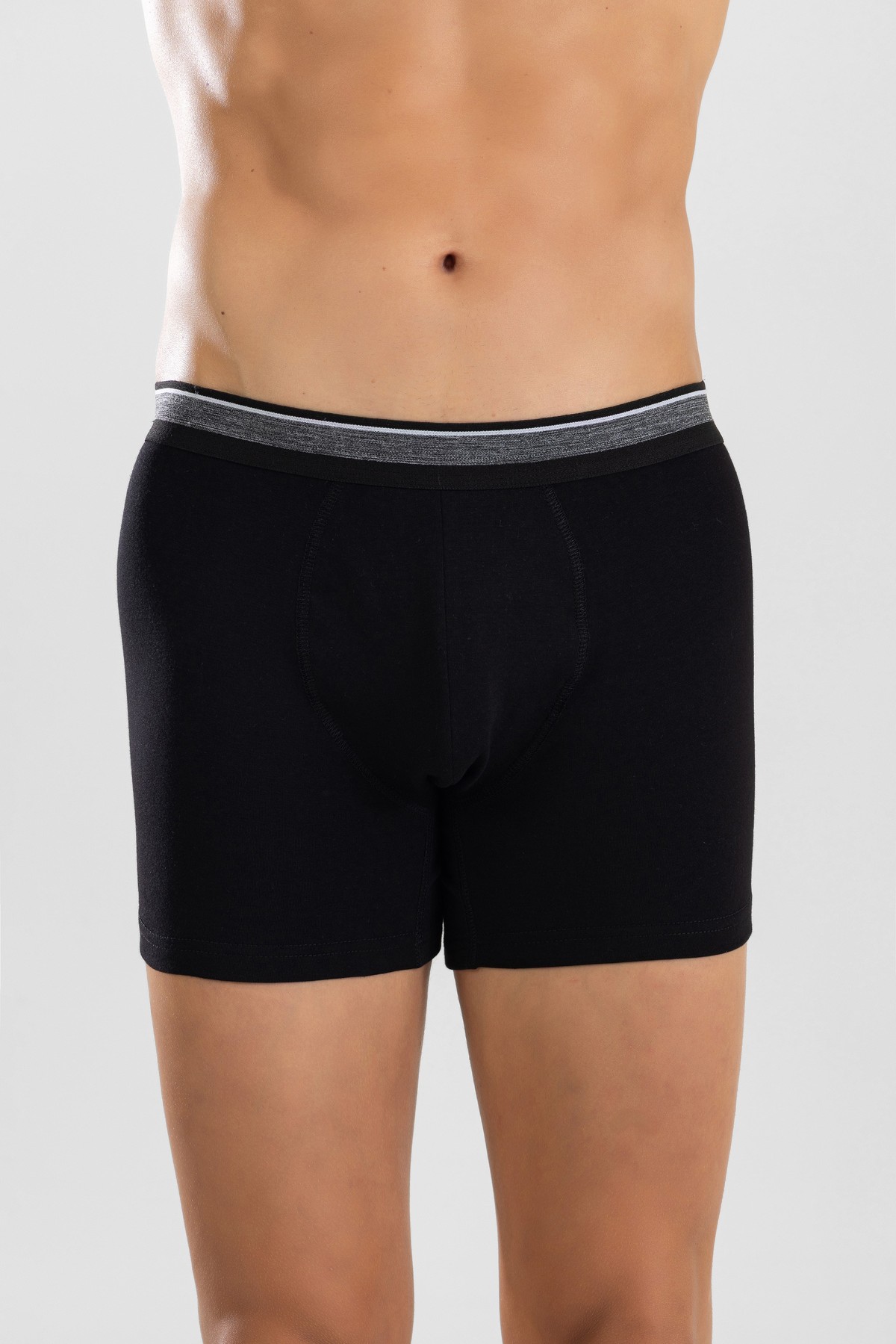 Erkek Compact Pamuklu Düz Boxer 1428 Siyah