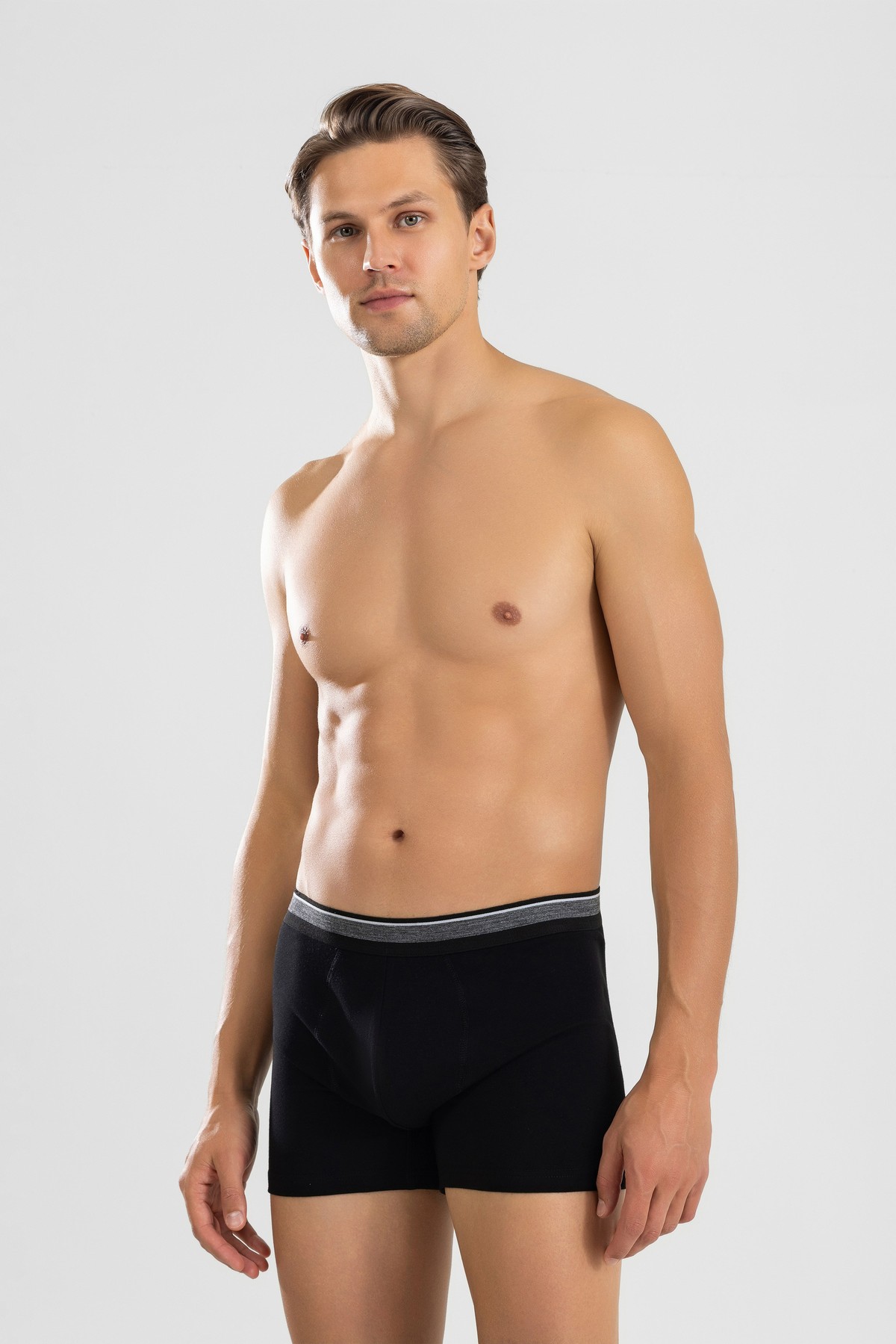 Erkek Compact Pamuklu Düz Boxer 1428 Siyah