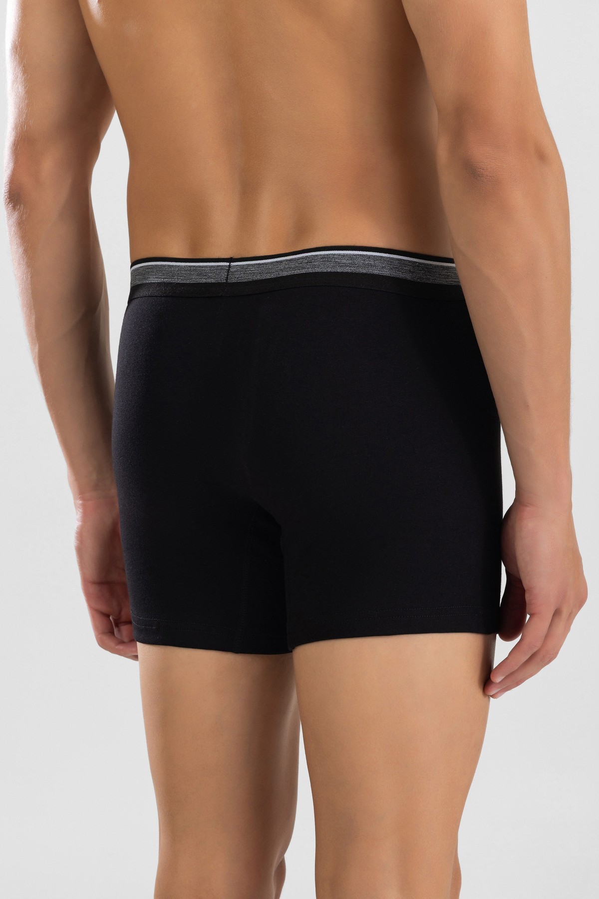 Erkek Compact Pamuklu Düz Boxer 1428 Siyah