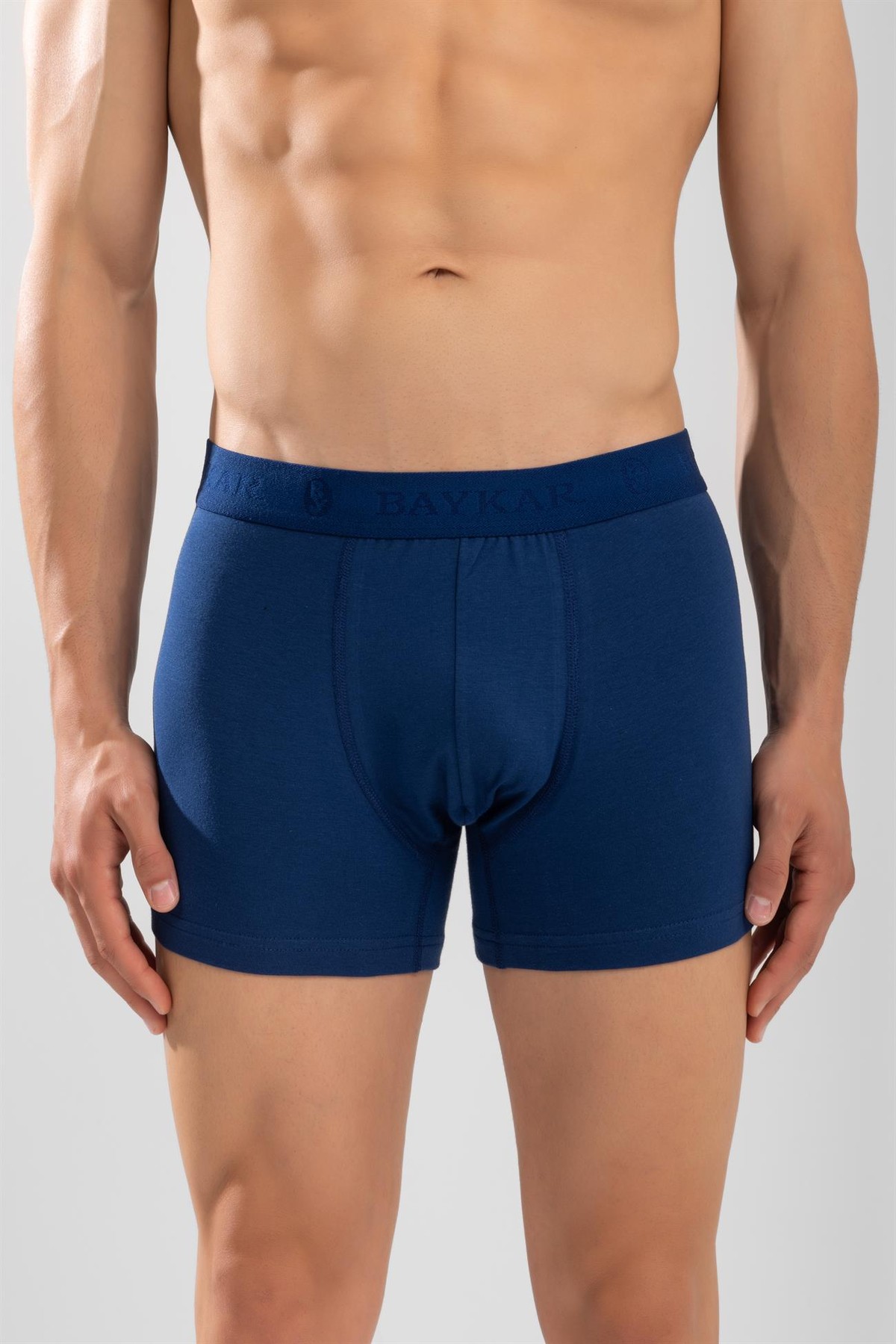 Erkek Compact Pamuklu Düz Boxer 3'lü Paket Lacivert