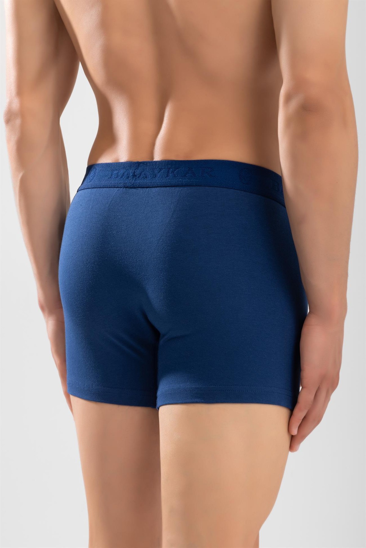 Erkek Compact Pamuklu Düz Boxer 3'lü Paket Lacivert