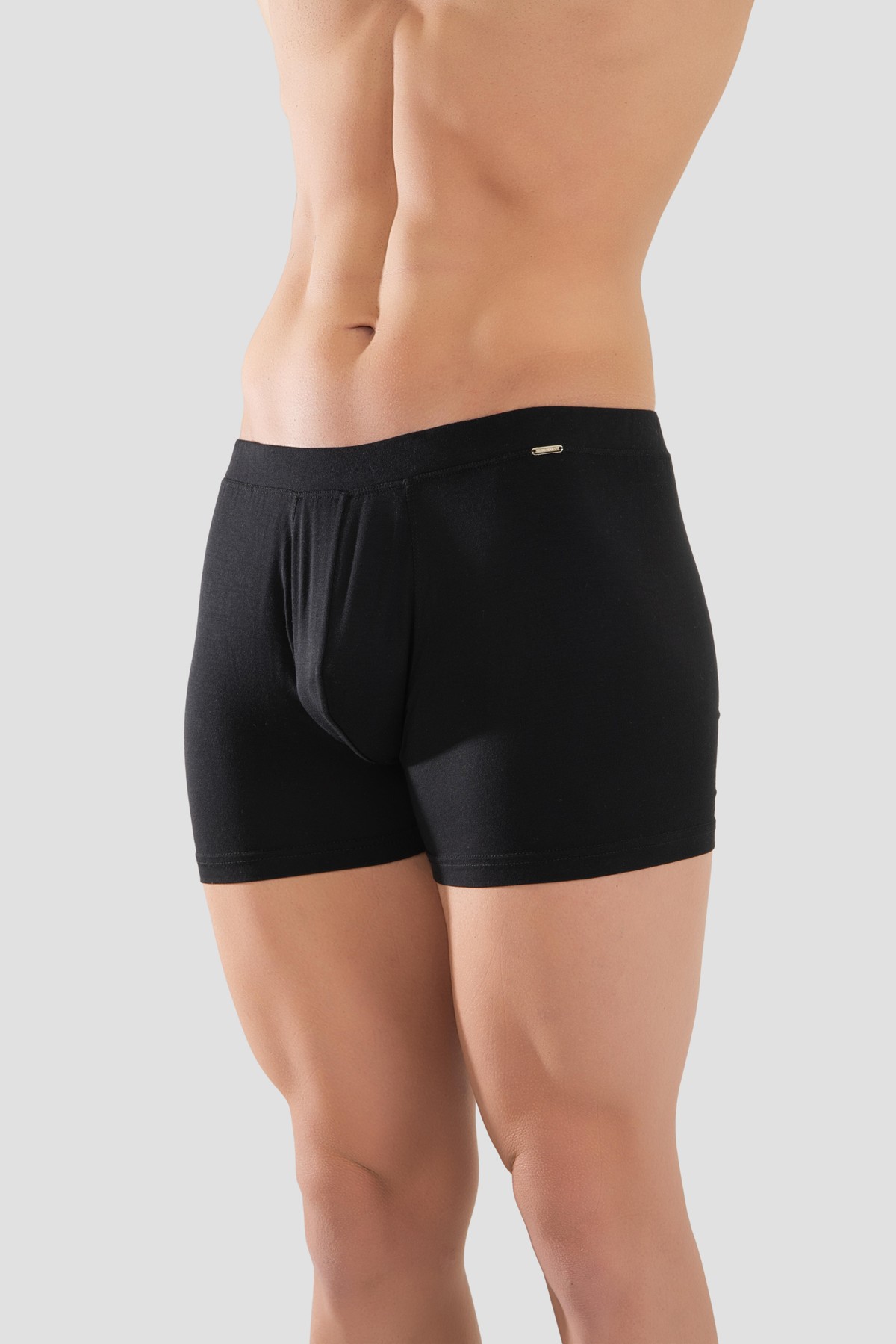 Erkek Mikro Modal Elestan Basic Boxer 1402 Siyah