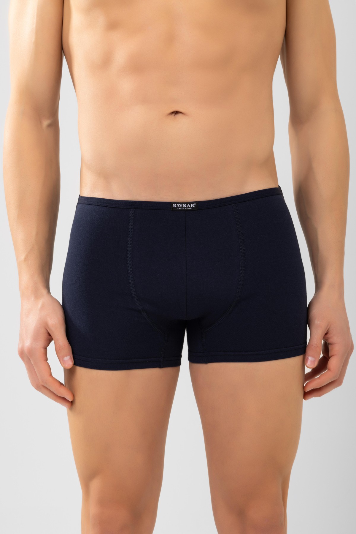 Erkek Modal Likralı Düz Boxer 1113 Lacivert