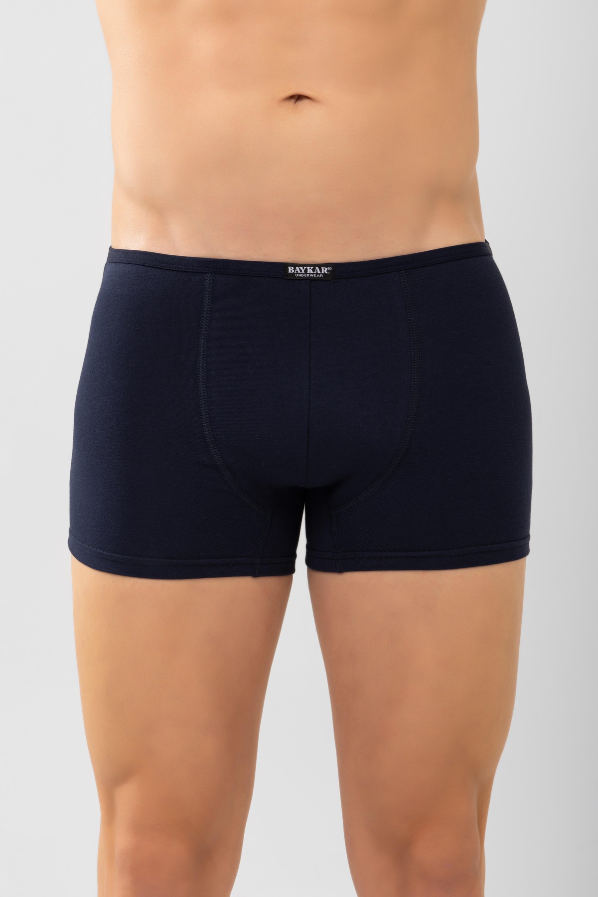 Erkek Modal Likralı Düz Boxer 1113 Lacivert
