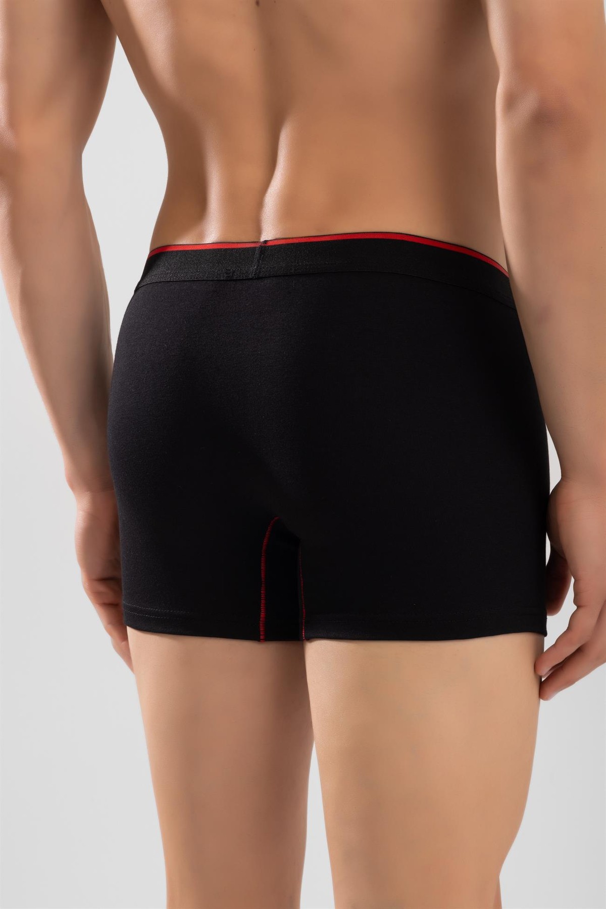 Erkek Pamuklu Compact Likralı Boxer3'lü Paket Siyah