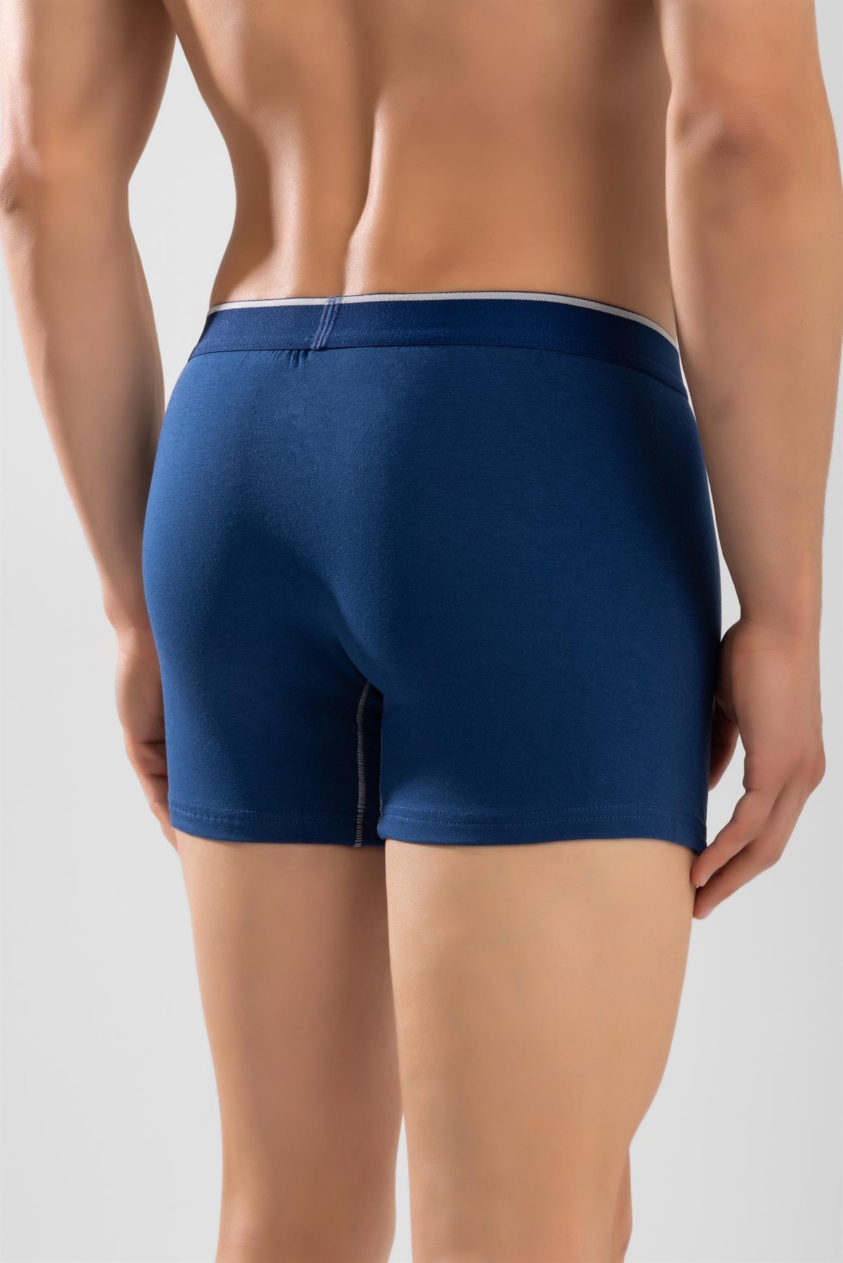 Erkek Pamuklu Compact Likralı Boxer3'lü Paket Lacivert