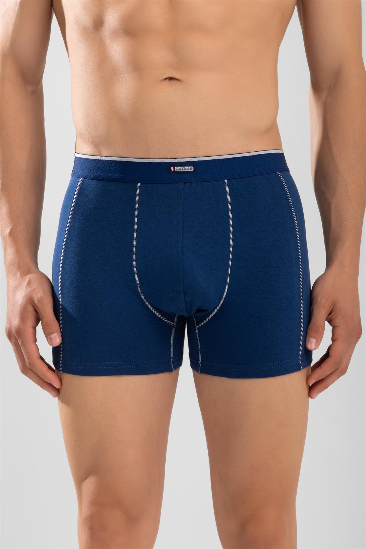 Erkek Pamuklu Compact Likralı Boxer3'lü Paket Lacivert