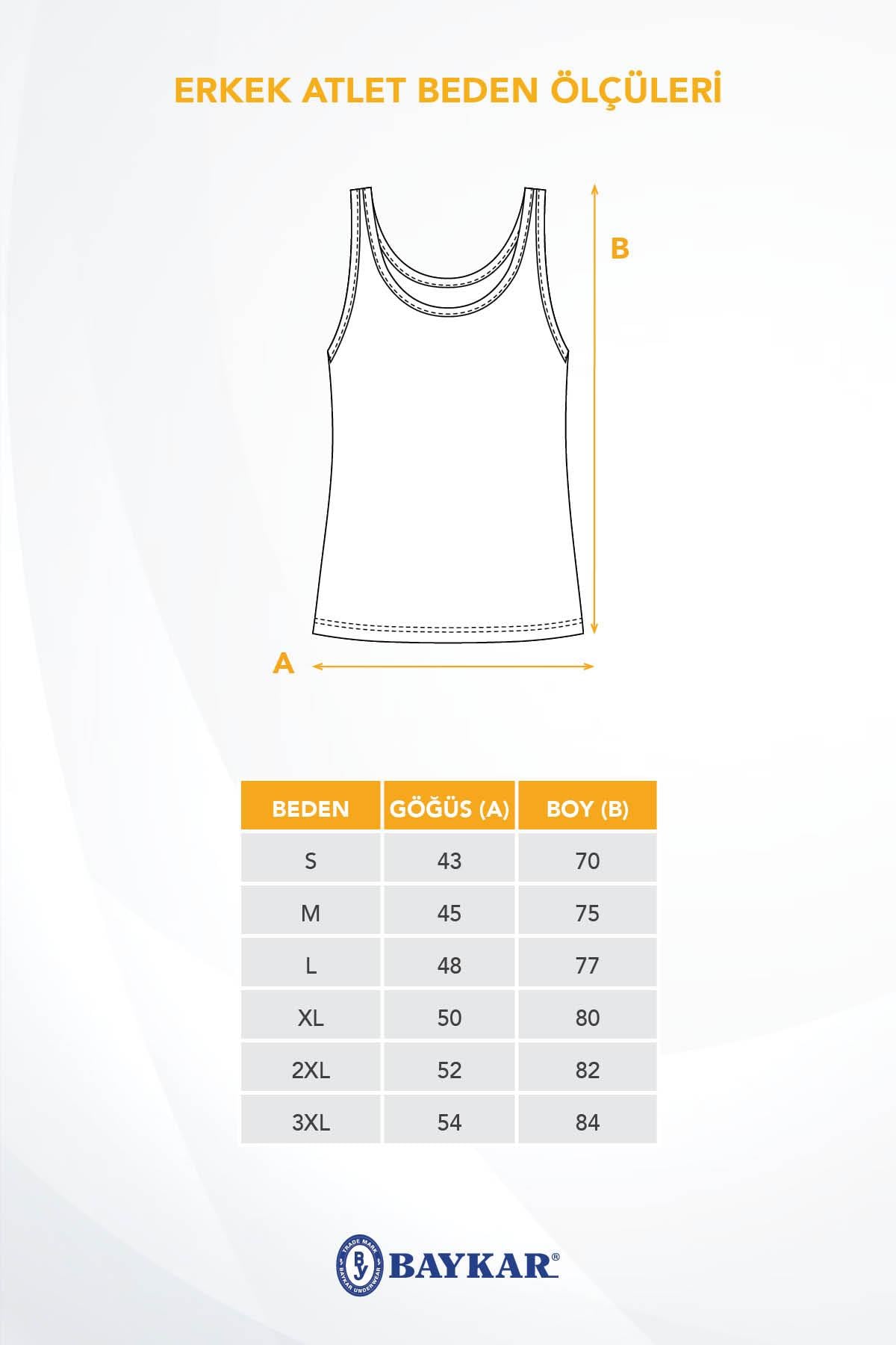 Erkek Pamuklu Slim Fit Düz Klasik Ribana Atlet 3'lü Paket Beyaz