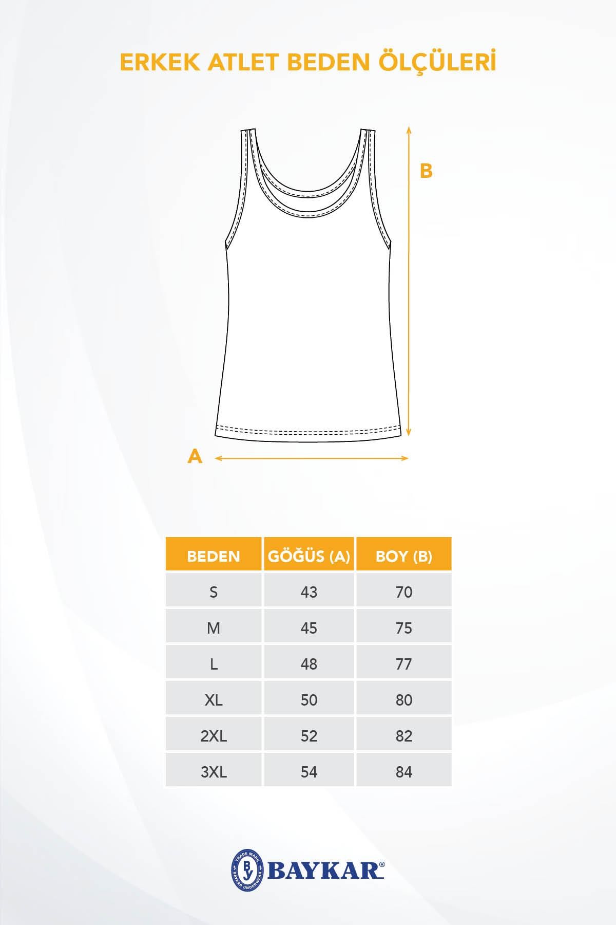 Erkek Pamuklu Slim Fit Düz Klasik Ribana Atlet 3'lü Paket Siyah
