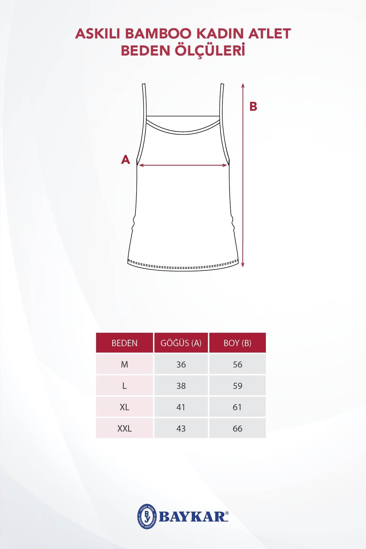 Kadın Askılı Bamboo Basic Atlet Beyaz