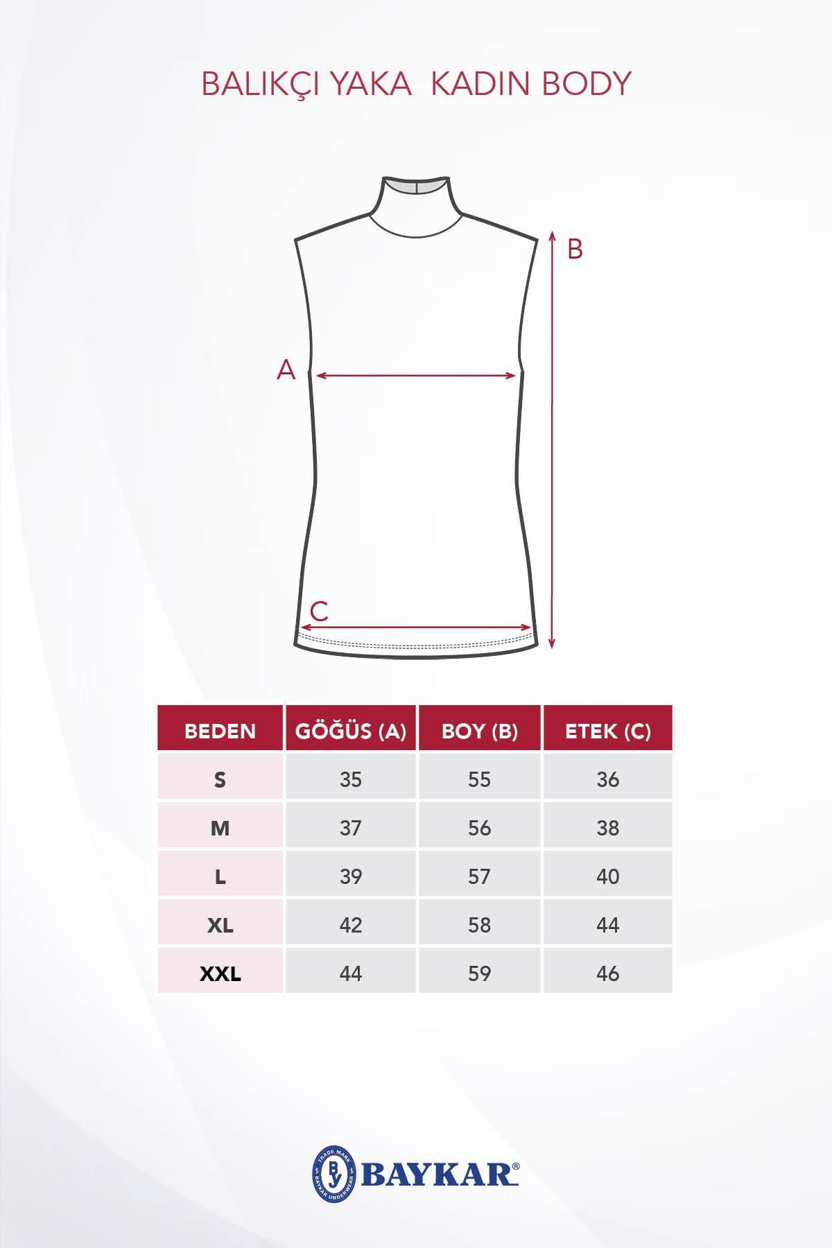 Kadın Pamuklu Balıkçı Yaka Body 6320 Gül kurusu