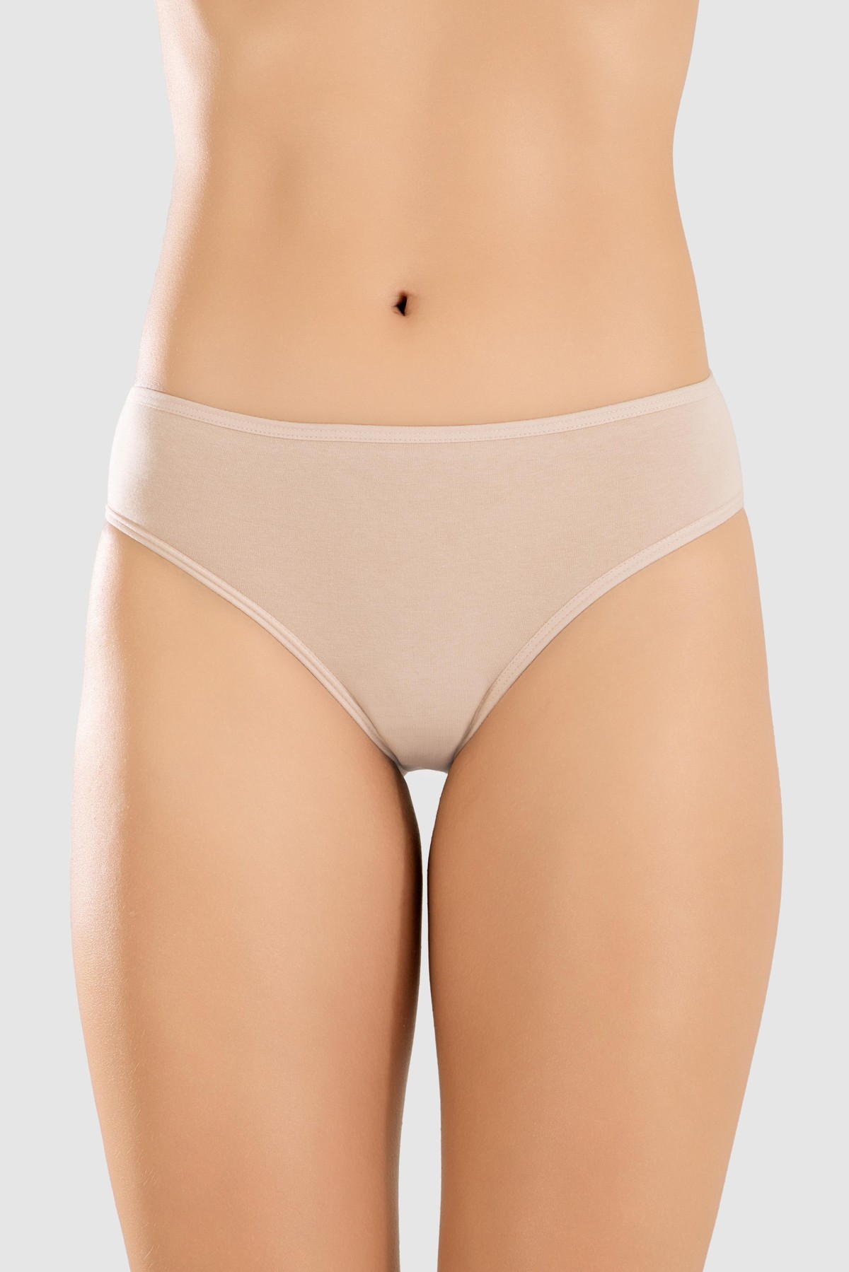 Kadın Pamuklu Basic Slip Külot 3lü Paket 8500 Ten Rengi