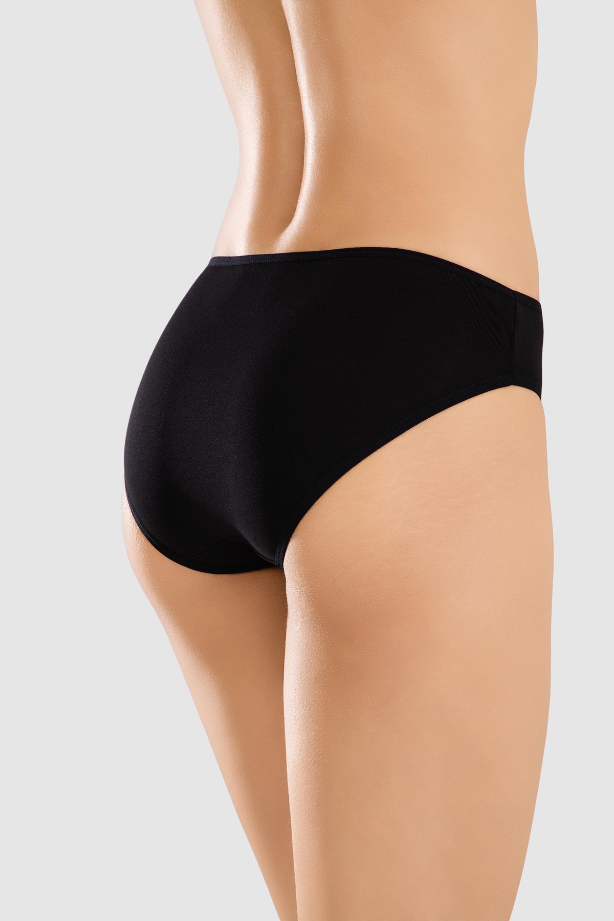 Kadın Pamuklu Basic Slip Külot 3lü Paket 8500 Siyah