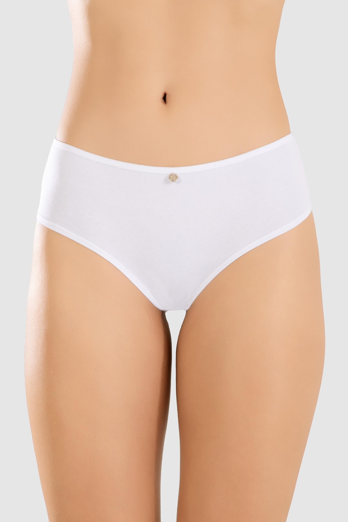 Kadın Pamuklu Likralı Arkası Dantelli Slip Külot 32lü Paket 8432 Beyaz