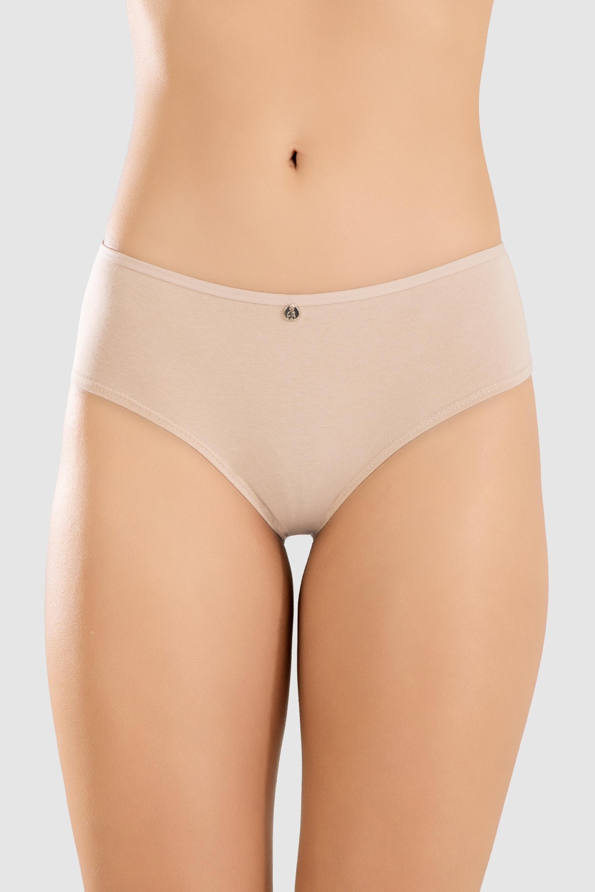 Kadın Pamuklu Likralı Arkası Dantelli Slip Külot 32lü Paket 8432 Ten Rengi