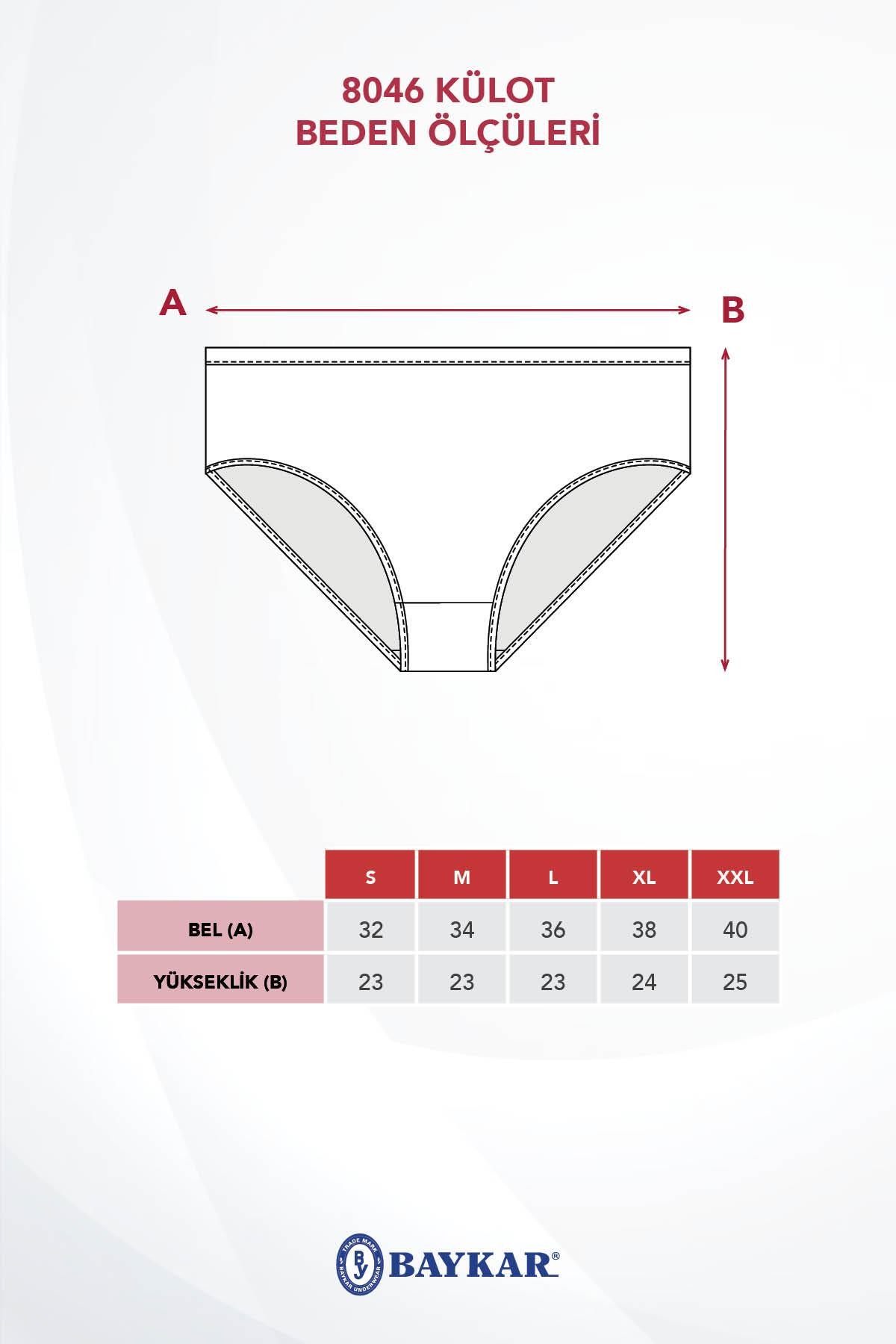 Kadın Pamuklu Zikzak İşlemeli Bikini Kesim Külot 3'lü Paket Siyah