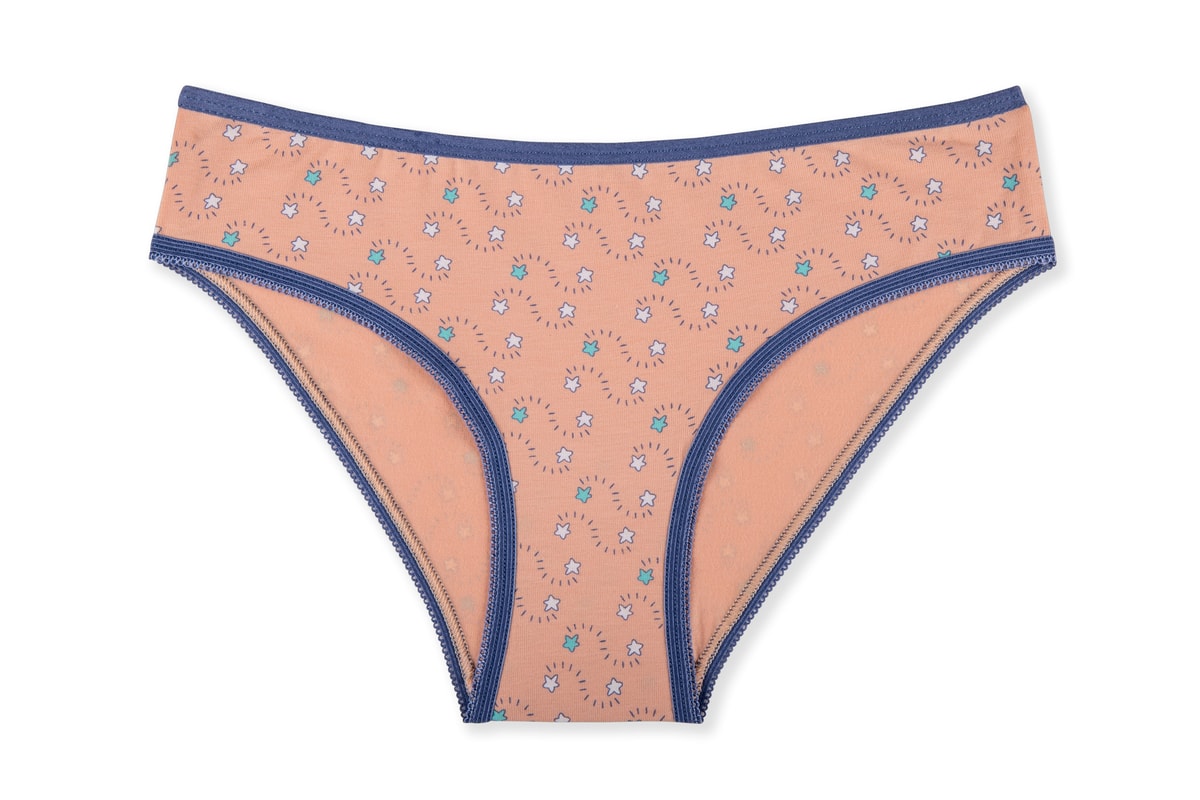 Kız Çocuk Pamuklu Baskılı Bikini Kesim Külot 6'lı Paket 7942 Renkli