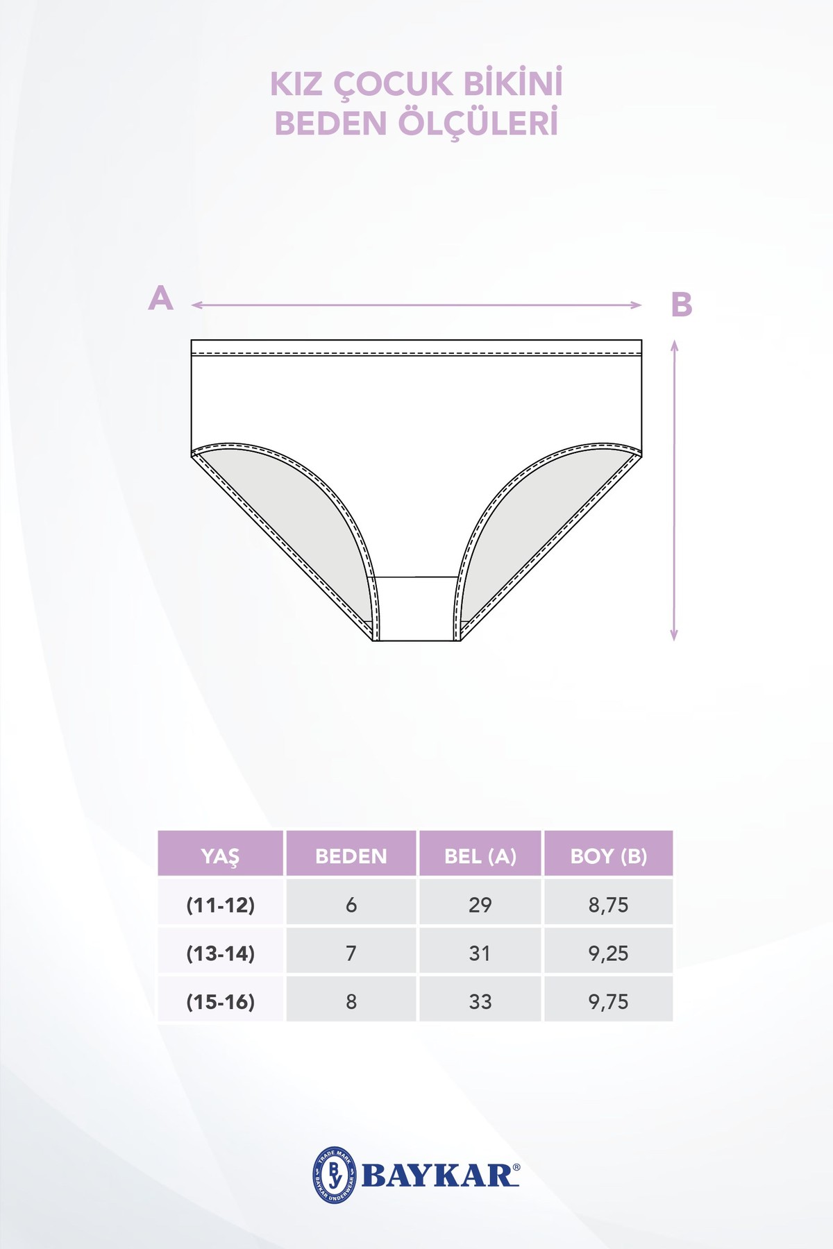 Kız Çocuk Pamuklu Baskılı Bikini Kesim Külot 6'lı Paket 7942 Renkli
