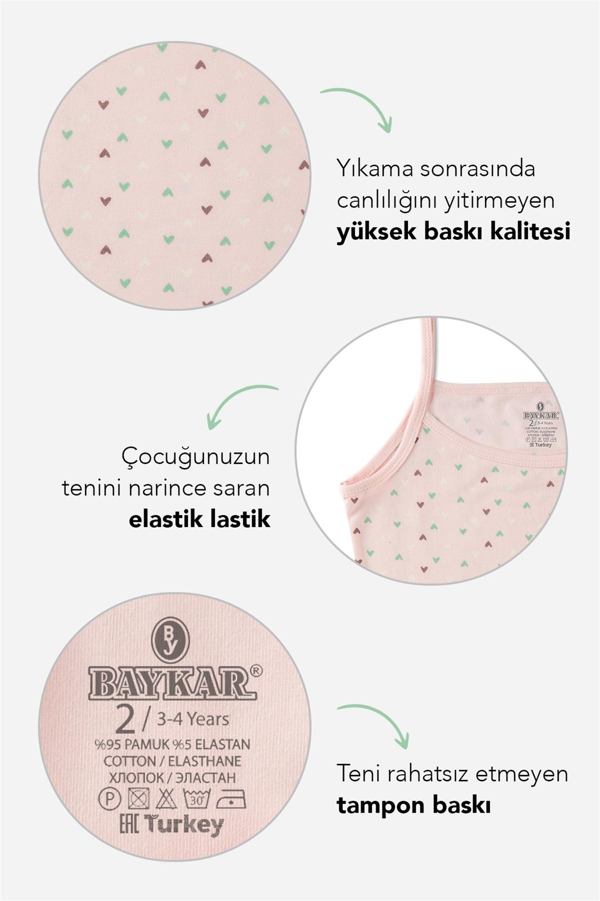 Kız Çocuk Pamuklu Baskılı İnce Askılı Atlet Likralı Boxer İç Çamaşır Takımı Sarı