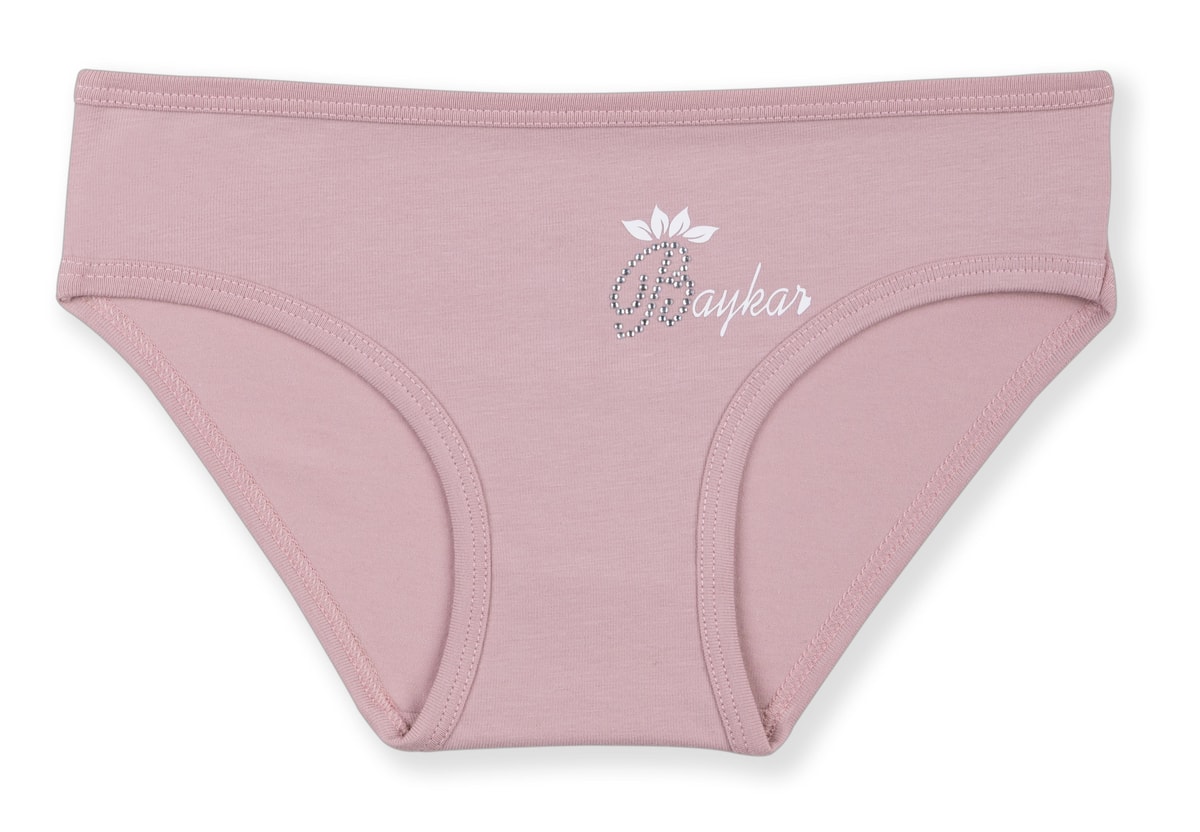 Kız Çocuk Pamuklu Renkli Baskılı Bikini Külot 3'lü Paket 5388 Renkli
