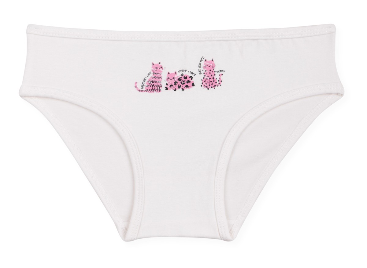 Kız Çocuk Pamuklu Renkli Baskılı Bikini Külot 6'lı Paket 5336 Renkli