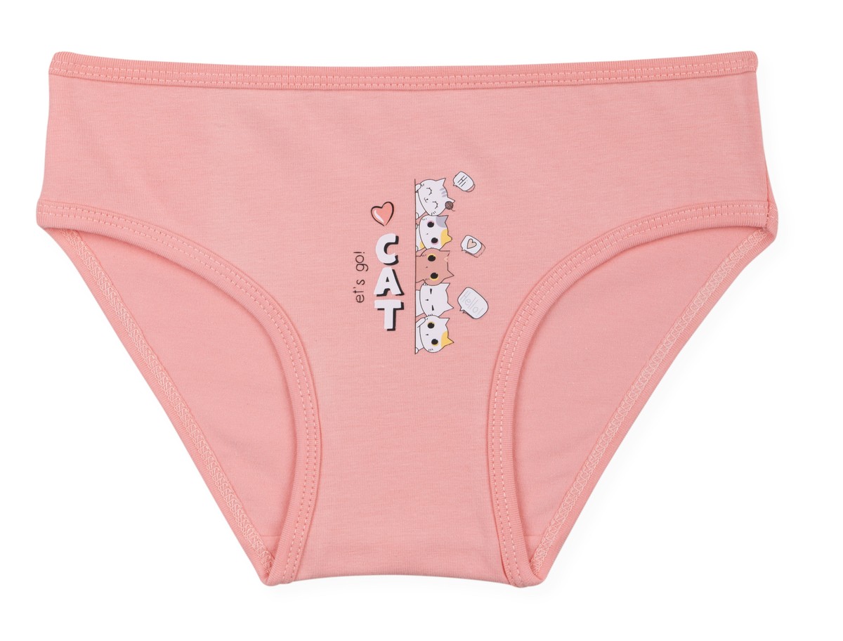 Kız Çocuk Pamuklu Renkli Baskılı Bikini Külot 6'lı Paket 5360 Renkli