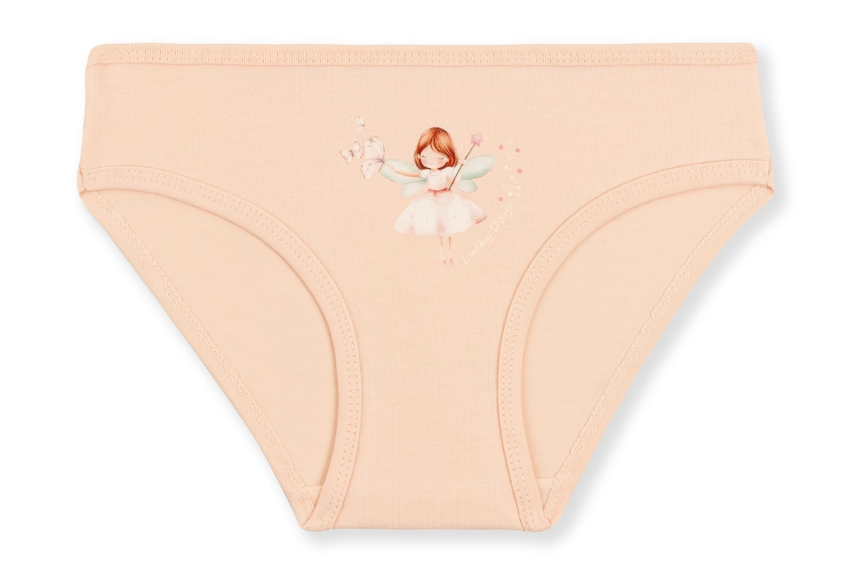 Kız Çocuk Pamuklu Renkli Baskılı Bikini Külot 3'lü Paket 5738 Renkli