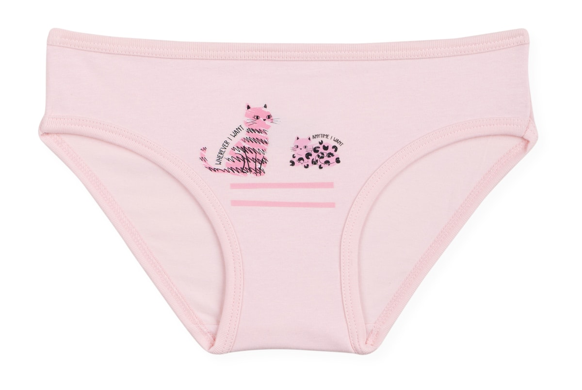 Kız Çocuk Pamuklu Renkli Baskılı Bikini Külot 6'lı Paket 5336 Renkli