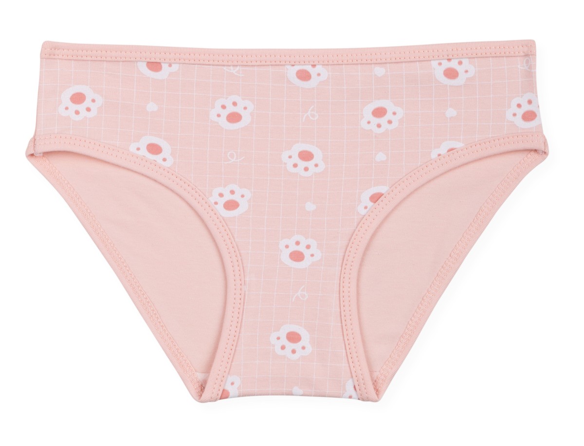Kız Çocuk Pamuklu Renkli Baskılı Bikini Külot 6'lı Paket 5360 Renkli
