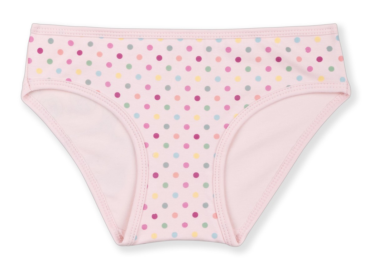 Kız Çocuk Pamuklu Renkli Baskılı Bikini Külot 6'lı Paket 5402 Renkli