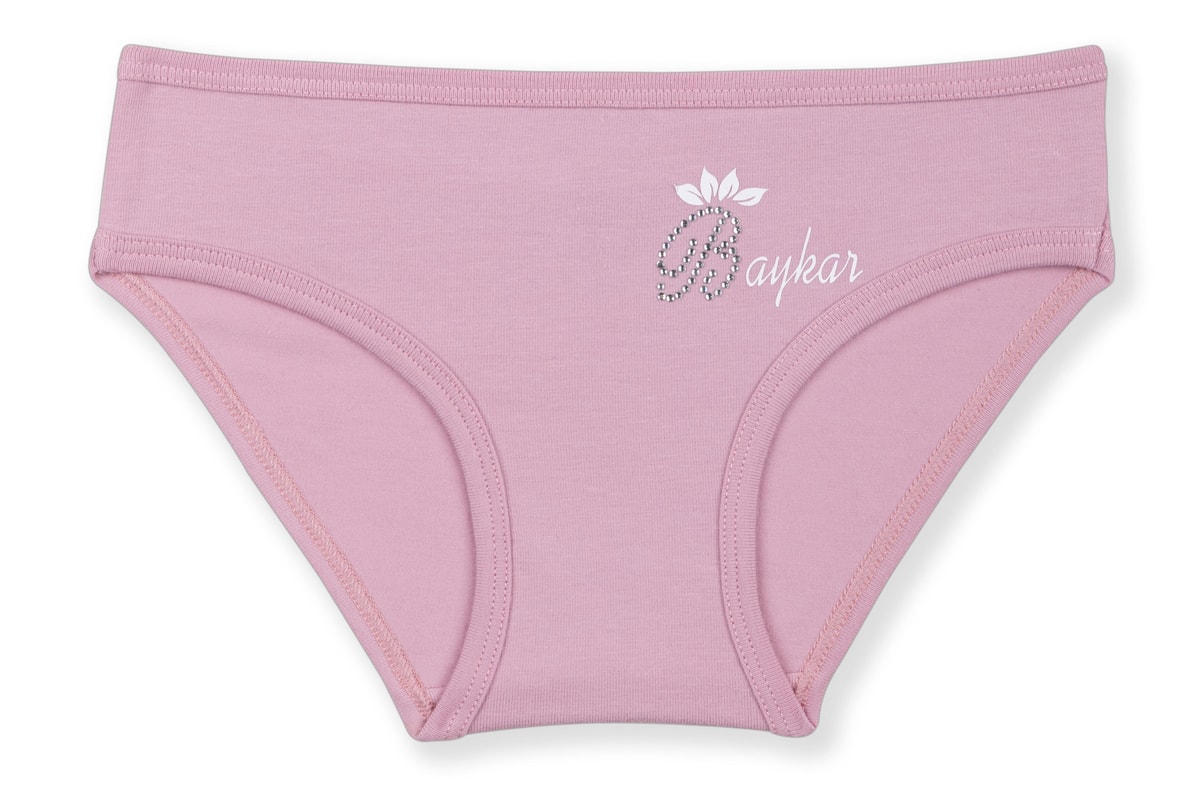 Kız Çocuk Pamuklu Renkli Baskılı Bikini Külot 3'lü Paket 5388 Renkli