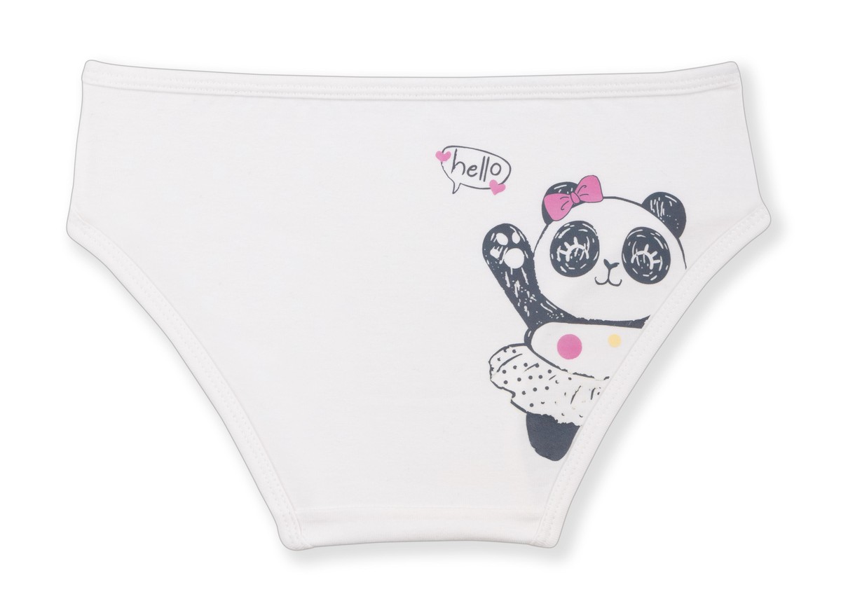 Kız Çocuk Pamuklu Renkli Baskılı Bikini Külot 6'lı Paket 5402 Renkli