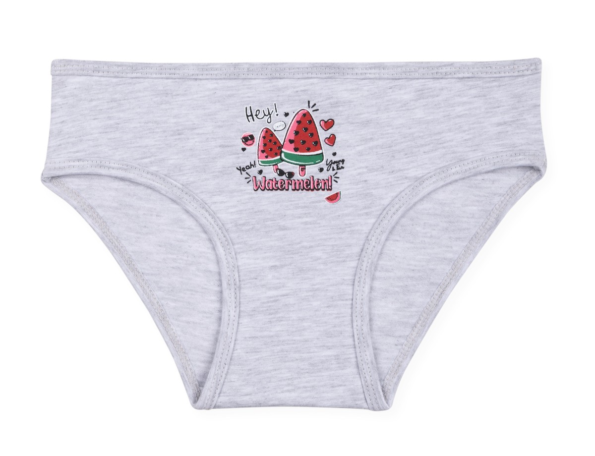 Kız Çocuk Pamuklu Renkli Baskılı Bikini Külot 6'lı Paket 5320 Renkli