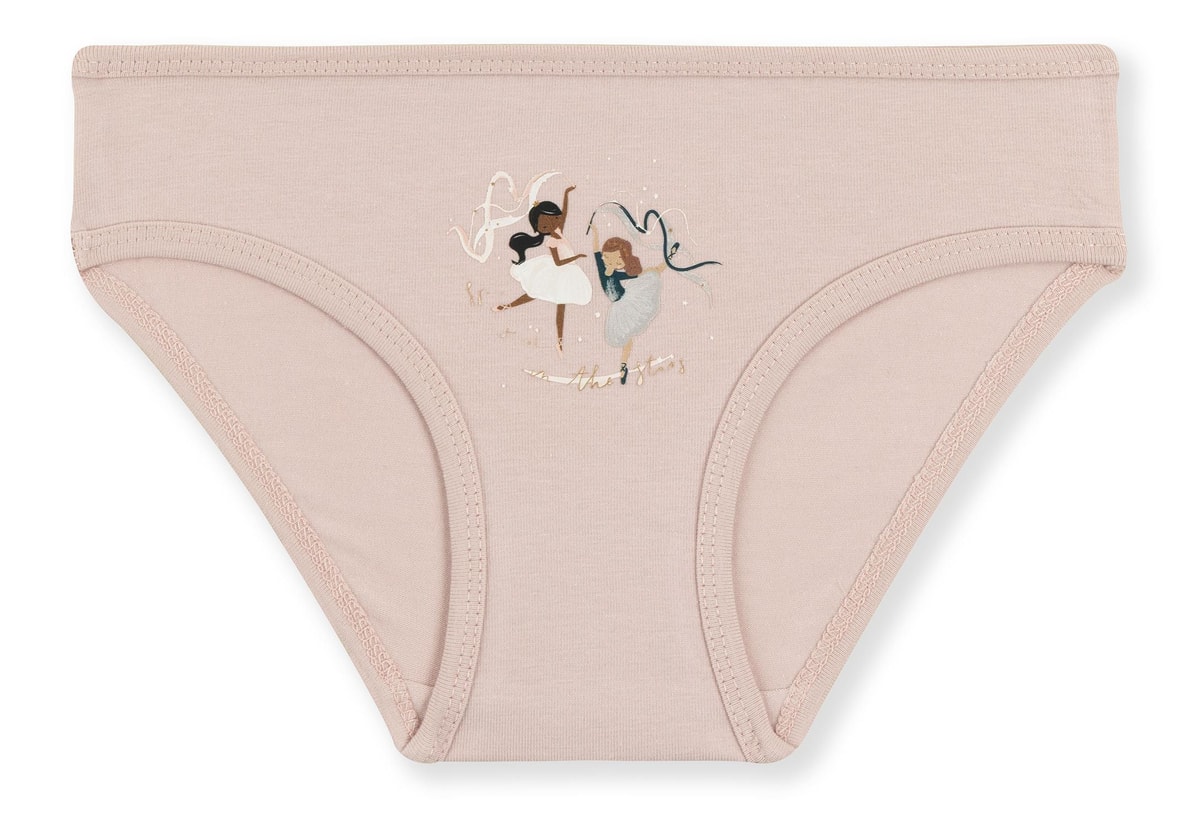 Kız Çocuk Pamuklu Renkli Baskılı Bikini Külot 3'lü Paket 5790 Renkli