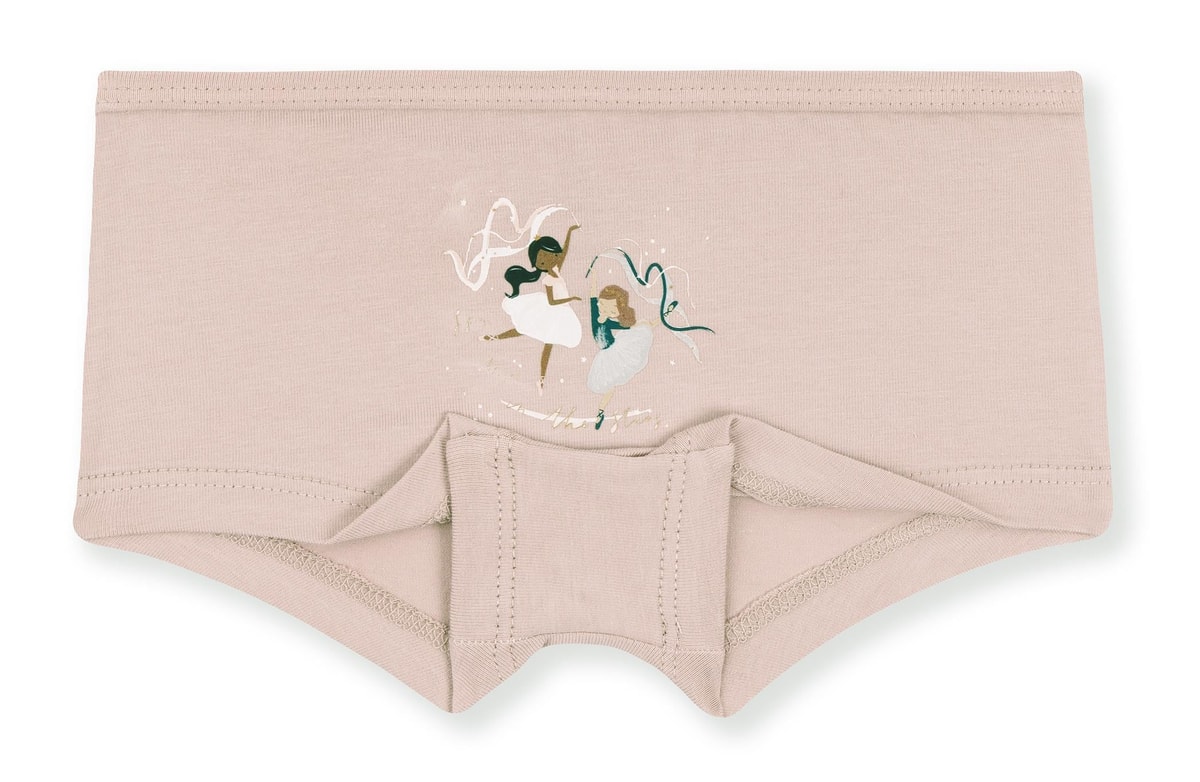 Kız Çocuk Pamuklu Renkli Baskılı Likralı Boxer 3'lü Paket 5792 Renkli