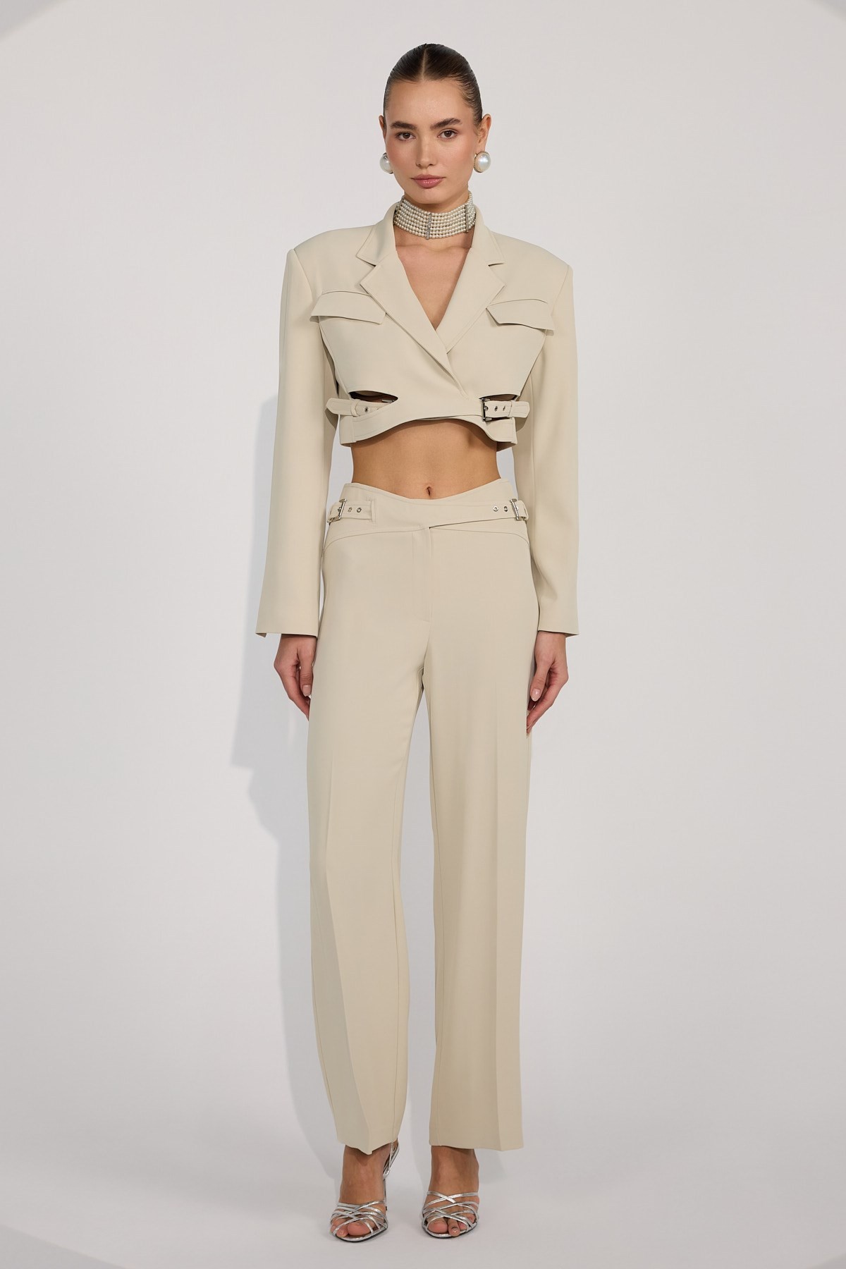 Boss Babe Pants STONE