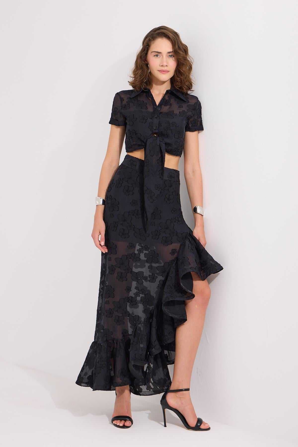 Carmen Maxi Boy Etek Siyah