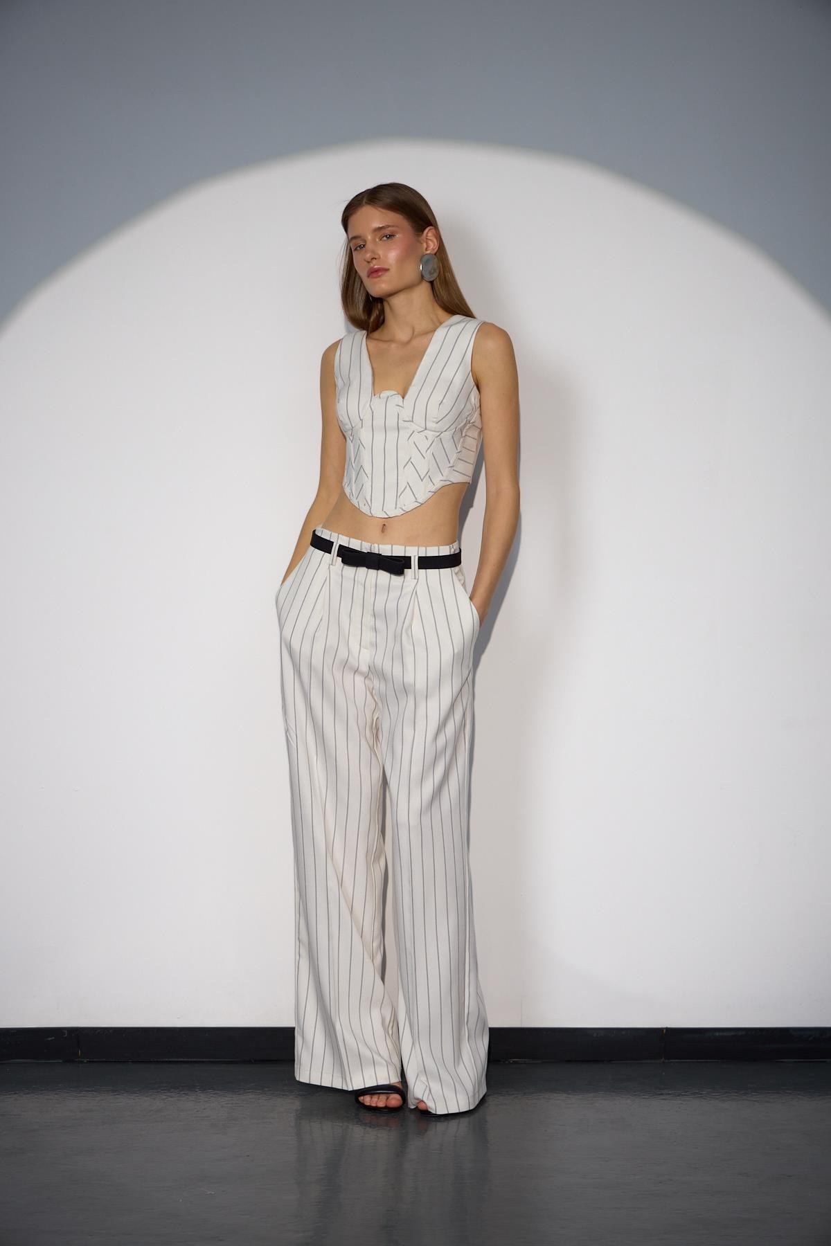 Classy Comfort Chic Kumaş Pantolon Beyaz