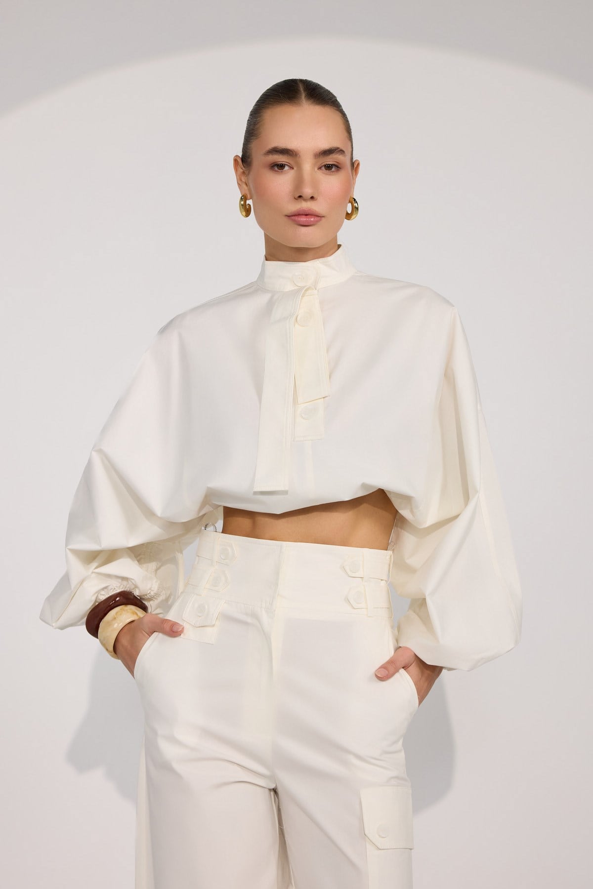 Crown Safari Shirt Ecru